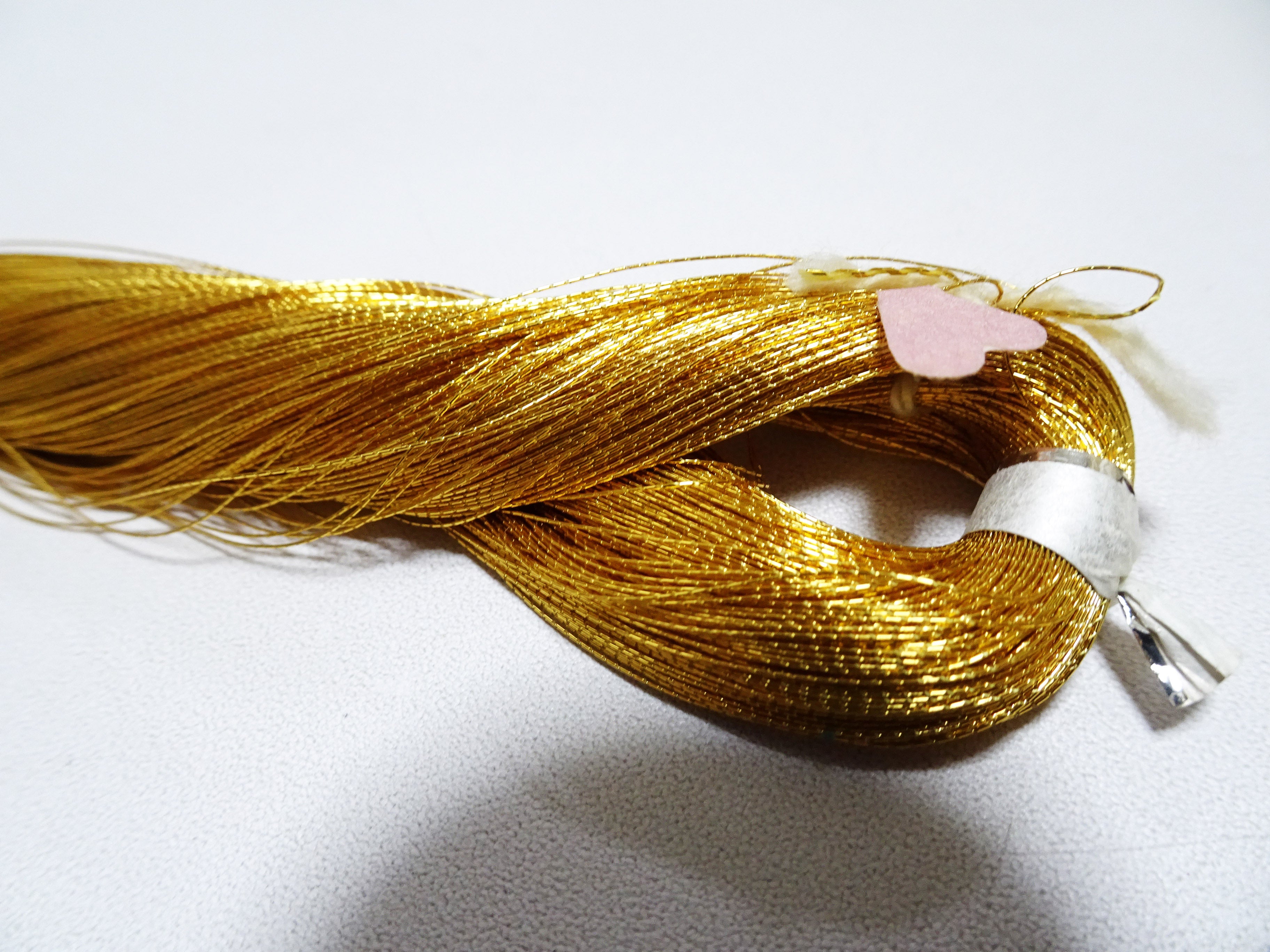 Exceptional Dea!! Only 2 available!! Japanese vintage rare Superb 24K gold leaf thread 300M embroidery 1 washable  0.16mm  19866