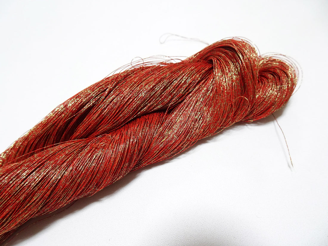 Special price! Japanese Vintage Super Rare Urushi (japanese lacquer) Kinsunago thread Over 1,500M  0.16mm  12588