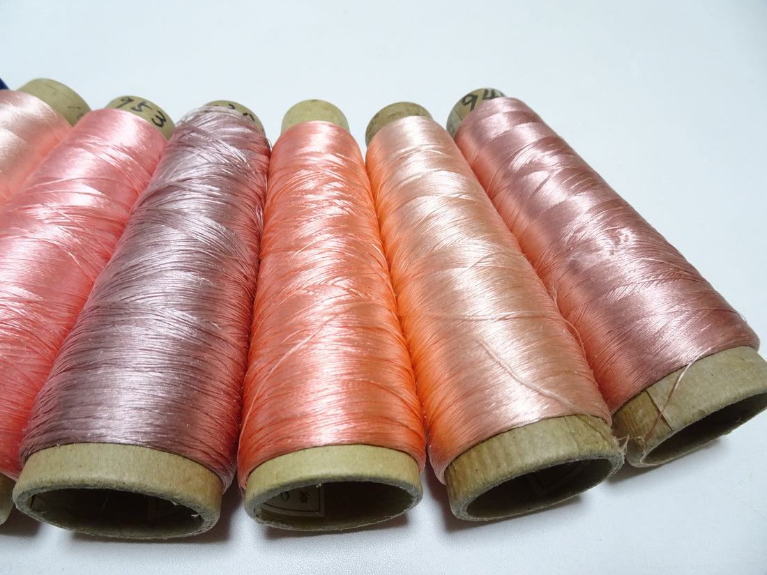 Special Price!! Japanese vintage silk thread 10sets embroidery Over 6,000 meters  16349