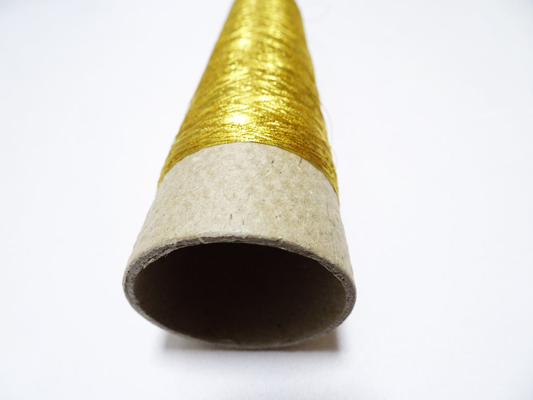 Special price! Japanese vintage rare Superb 24K gold leaf thread Ultra-fine 100M embroidery 1 washable  0.11mm
