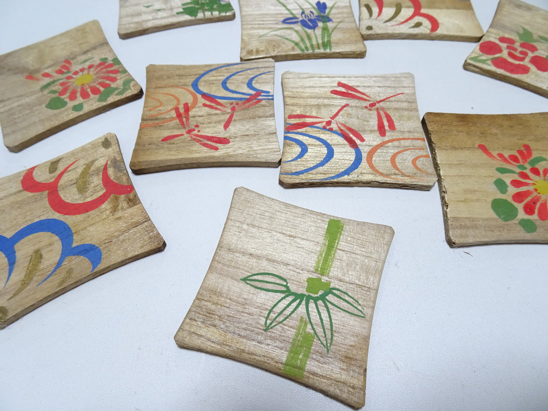 Vintage Japanese Wooden Thread Spools 10 Sets 17435