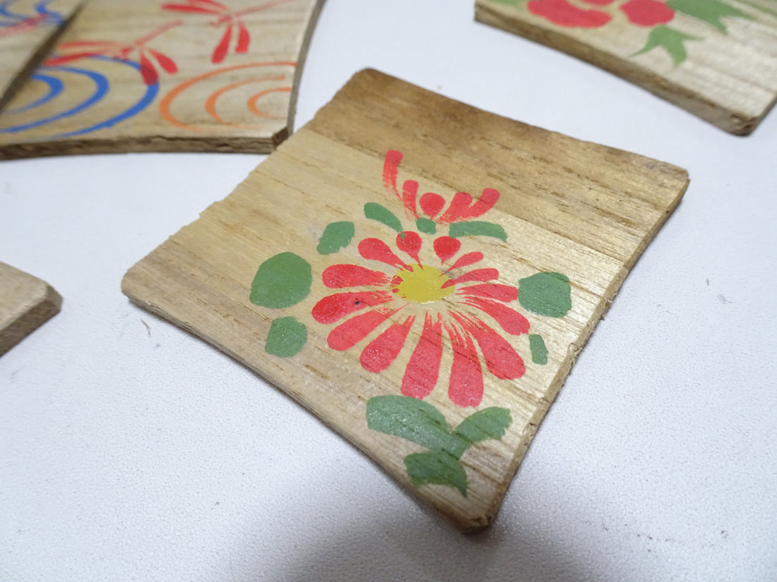 Vintage Japanese Wooden Thread Spools 10 Sets 17435