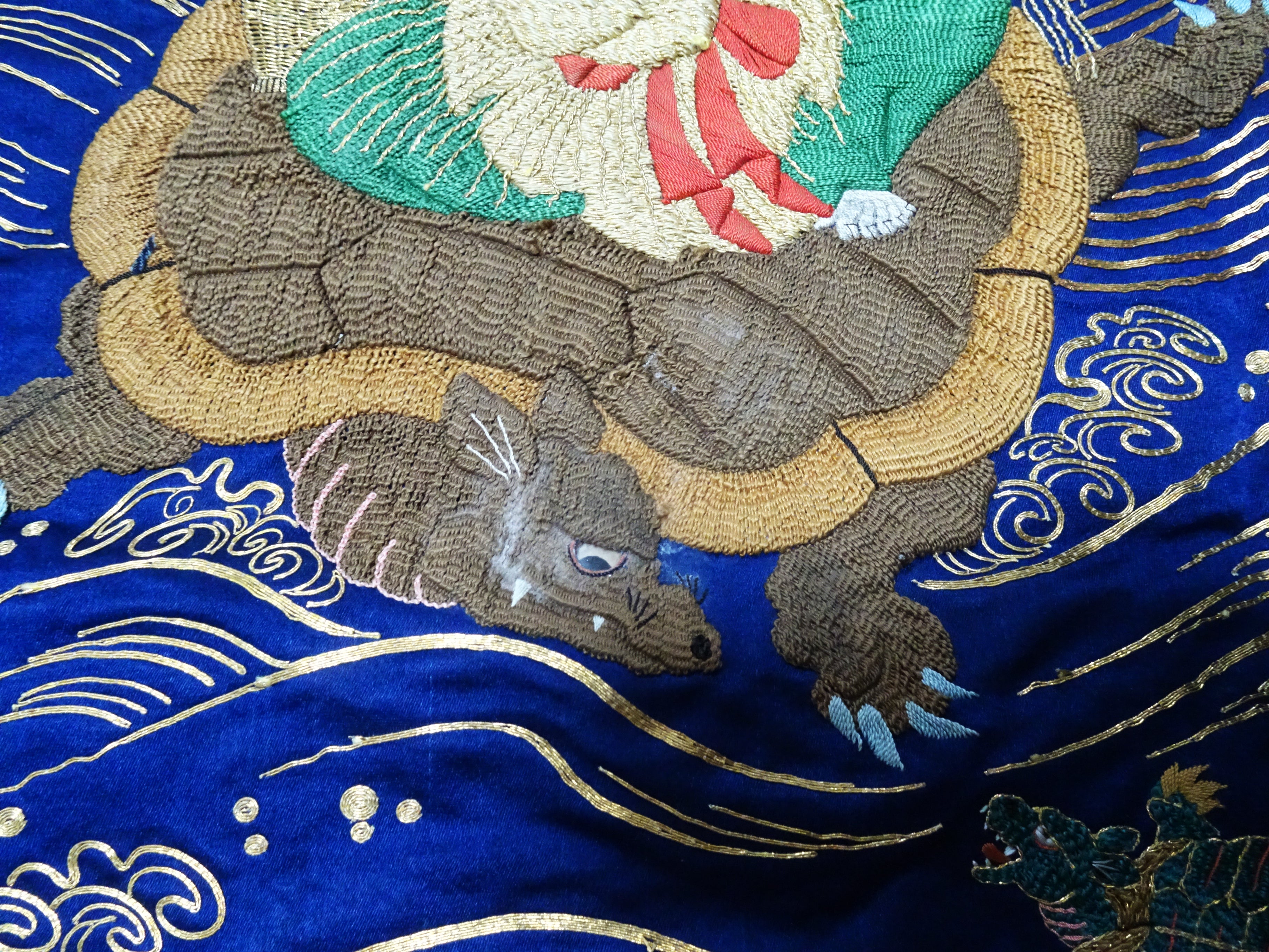 Japanese Antique high quality Super Rare Fukusa  Embroidery 7677