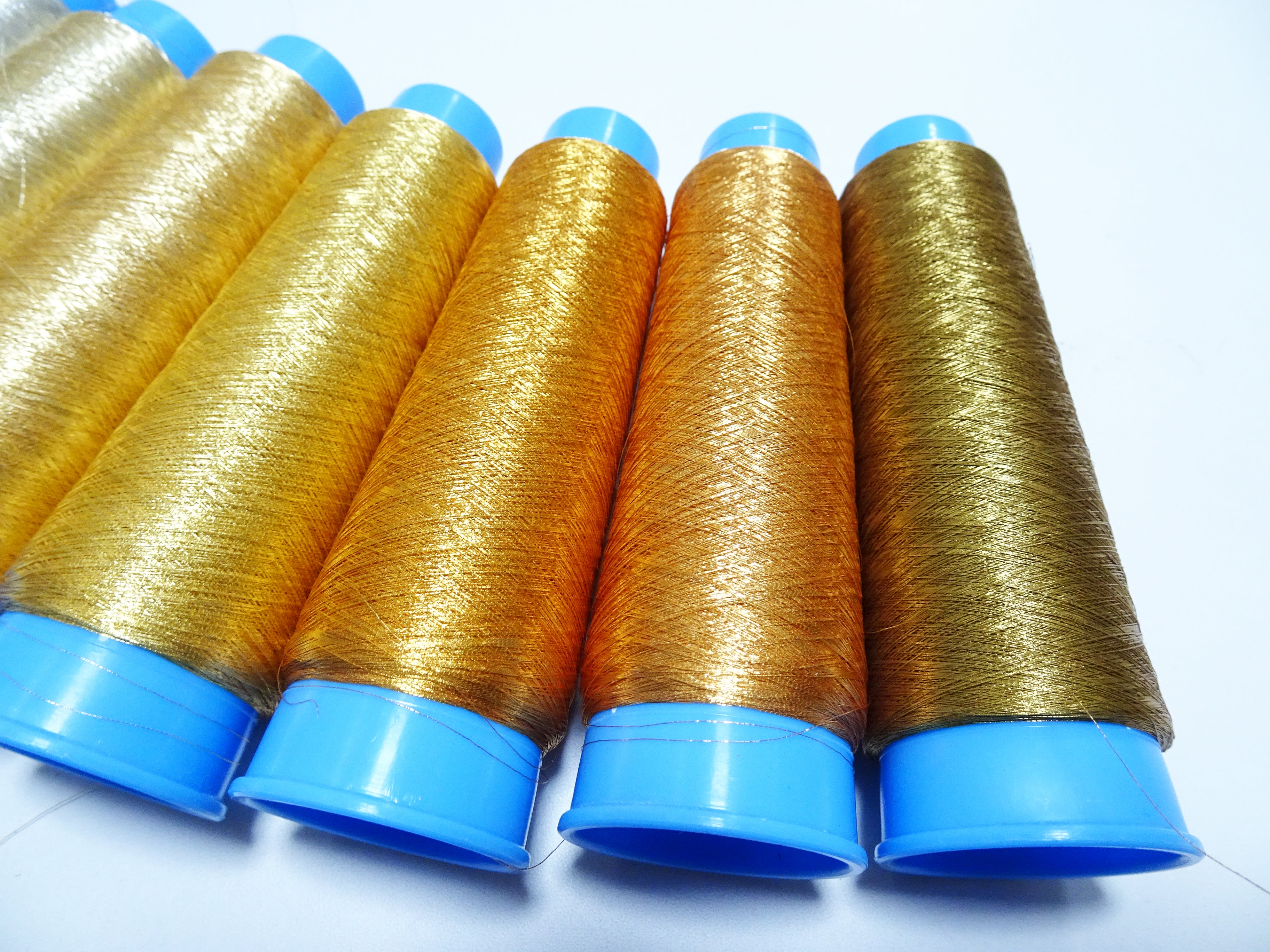 Japanese vintage gold leaf thread & silver leaf thread 8sets embroidey 0.1mm 8000M 8790