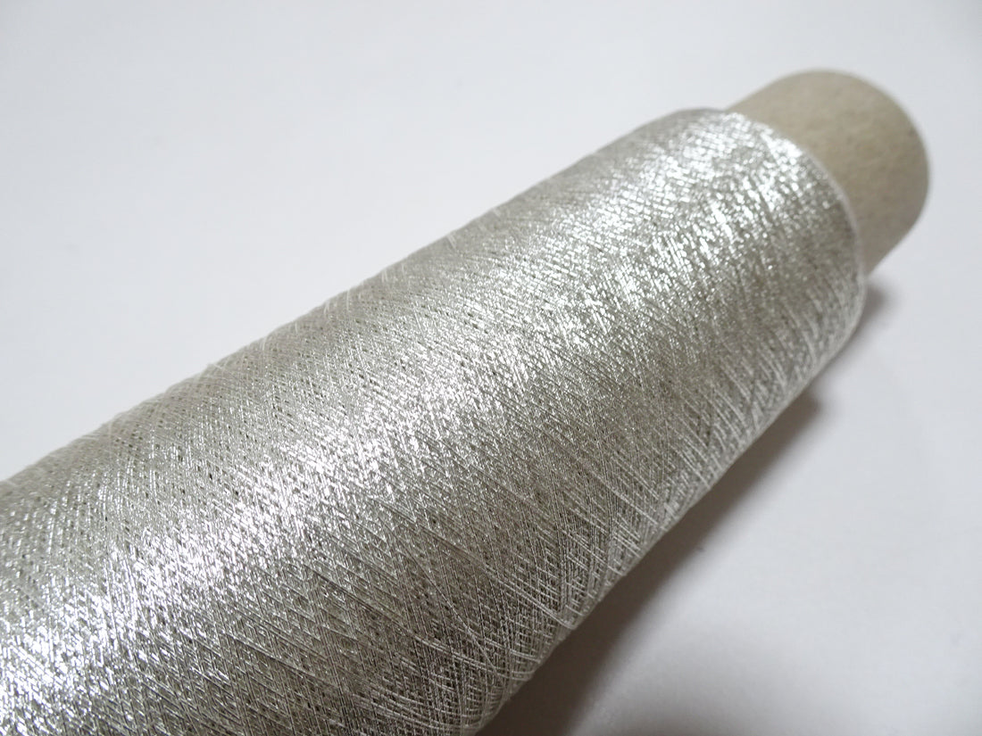 Japanese vintage Superb real silver leaf thread SN1 embroidery 1000M  0.16mm