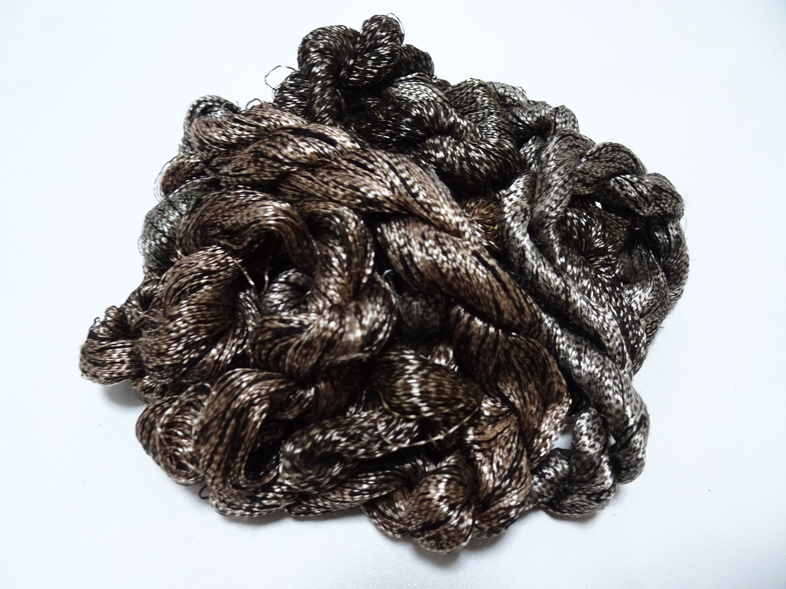 Japanese Vintage Super Rare Mud Dyeing kasuri loose Twisted Silk Thread Sets Embroidery & weave 13399