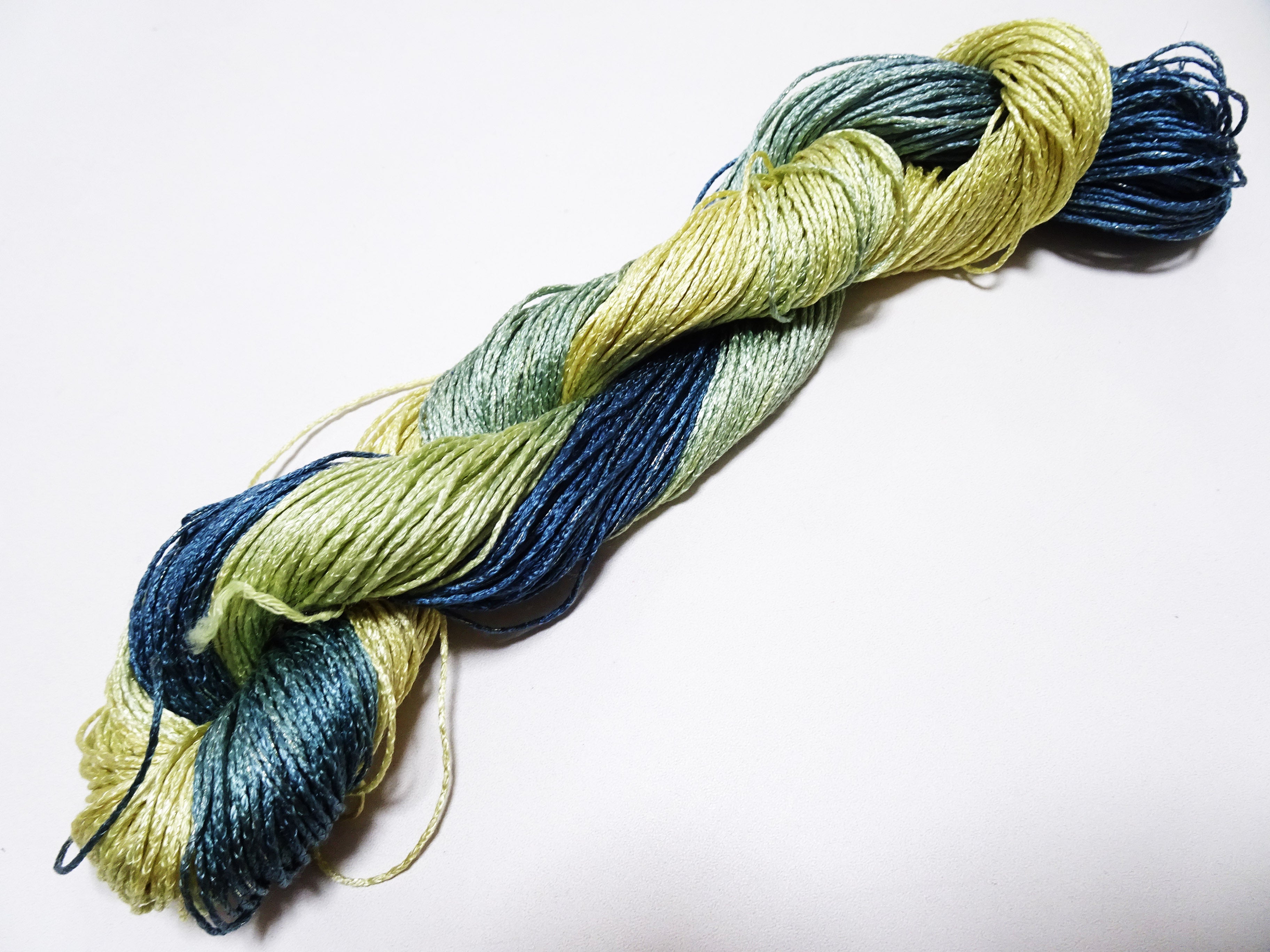 Japanese Tanaka Gen Silk – One-of-a-Kind Hand-Dyed Artistic Silk Thread, Rare Japanese Artisan Yarn, Limited Stock 16459