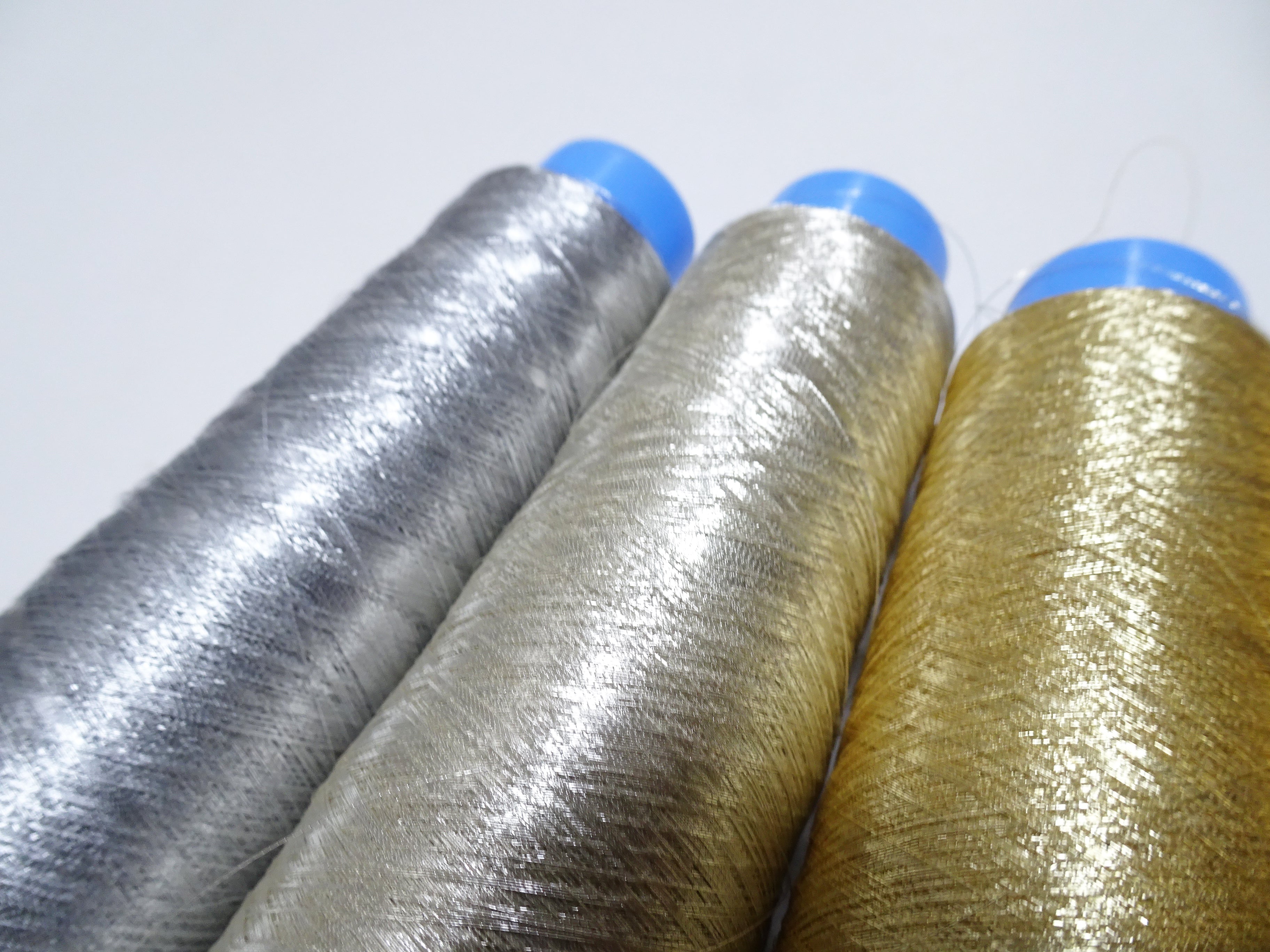 Japanese vintage gold leaf thread & silver leaf thread 8sets embroidey 0.1mm 8000M 8790