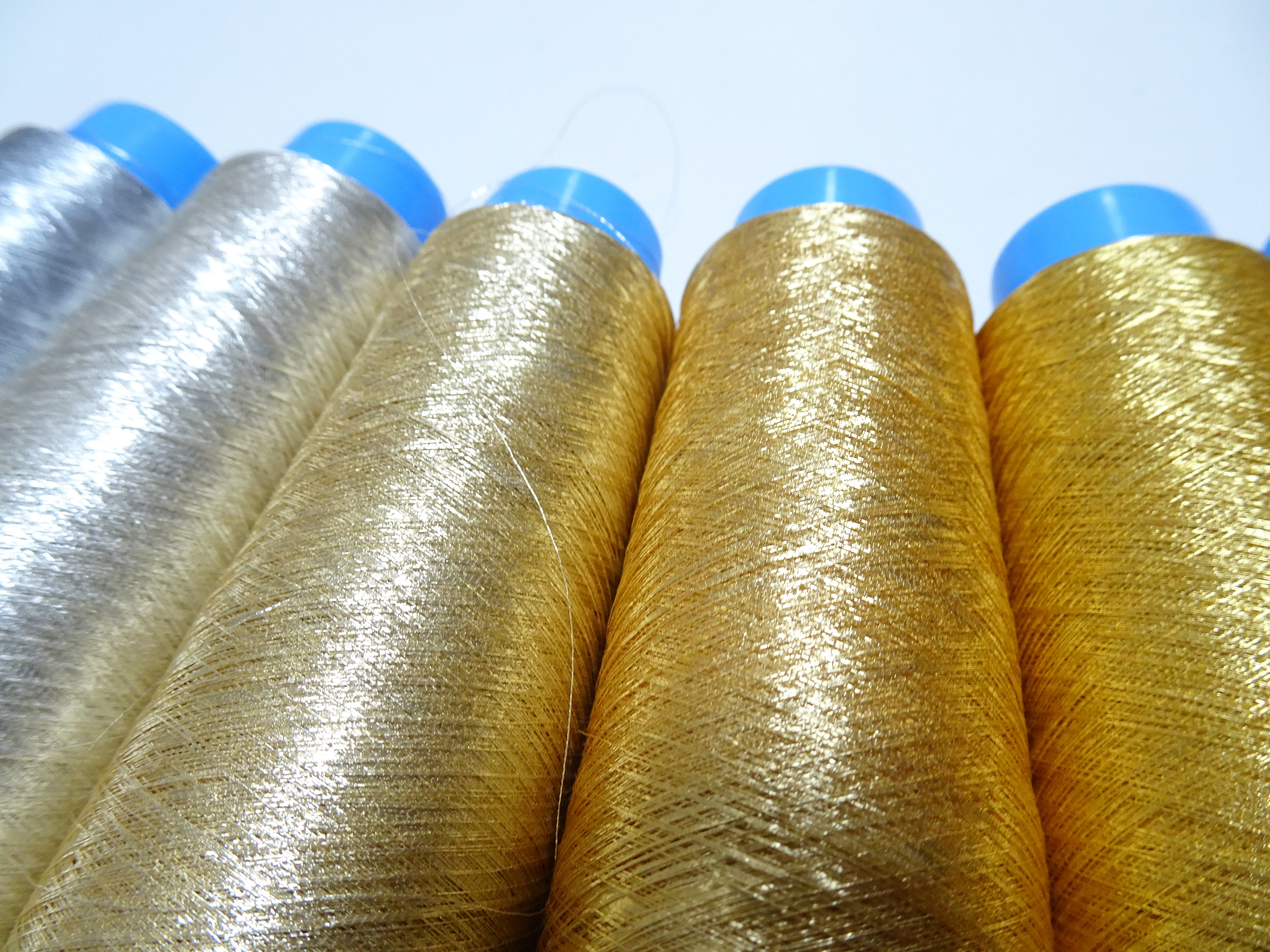 Japanese vintage gold leaf thread & silver leaf thread 8sets embroidey 0.1mm 8000M 8790