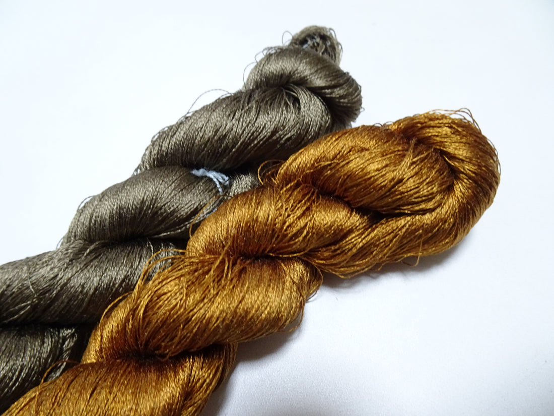 Japanese Vintage Twisted Silk Thread 2sets Embroidery 16938