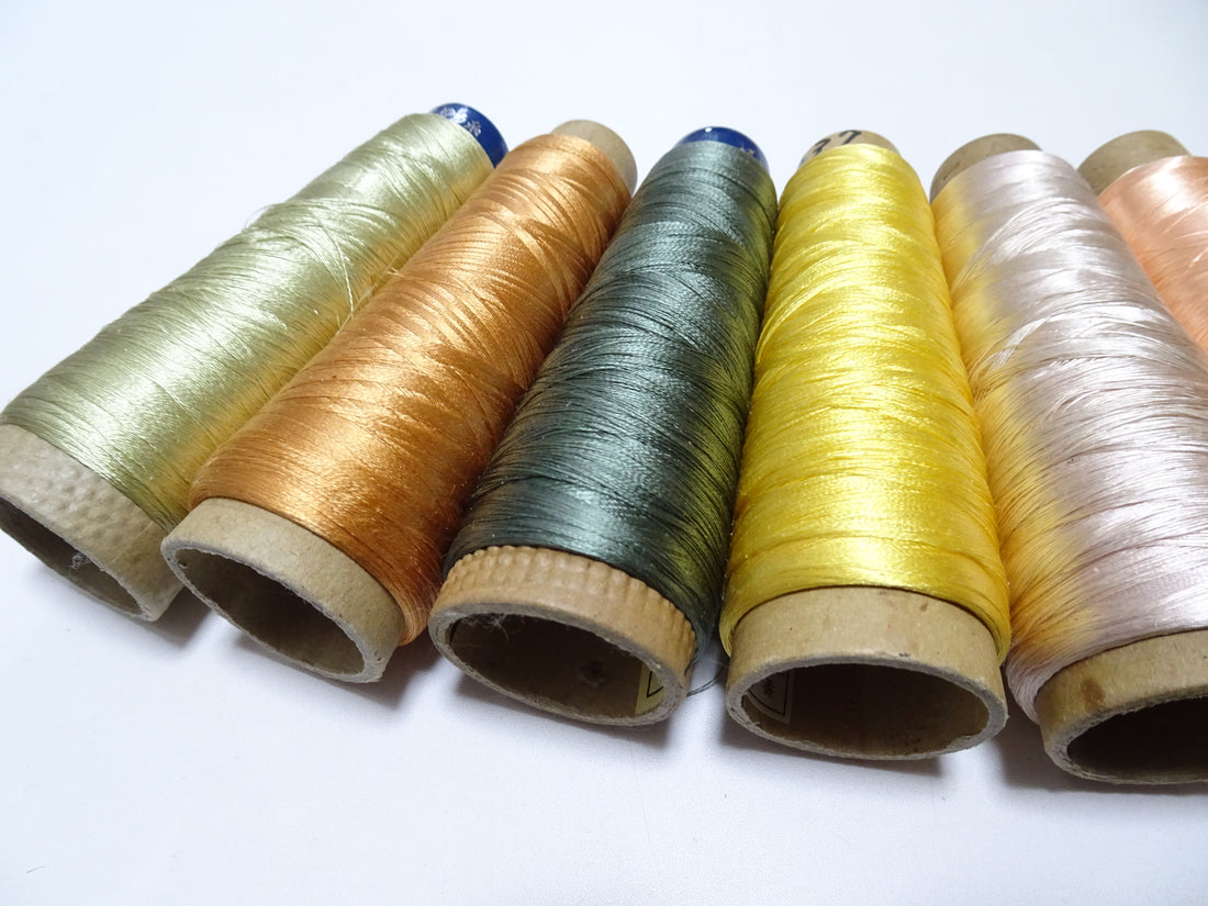 Special Price!! Japanese vintage silk thread 10sets embroidery Over 6,000 meters  16350