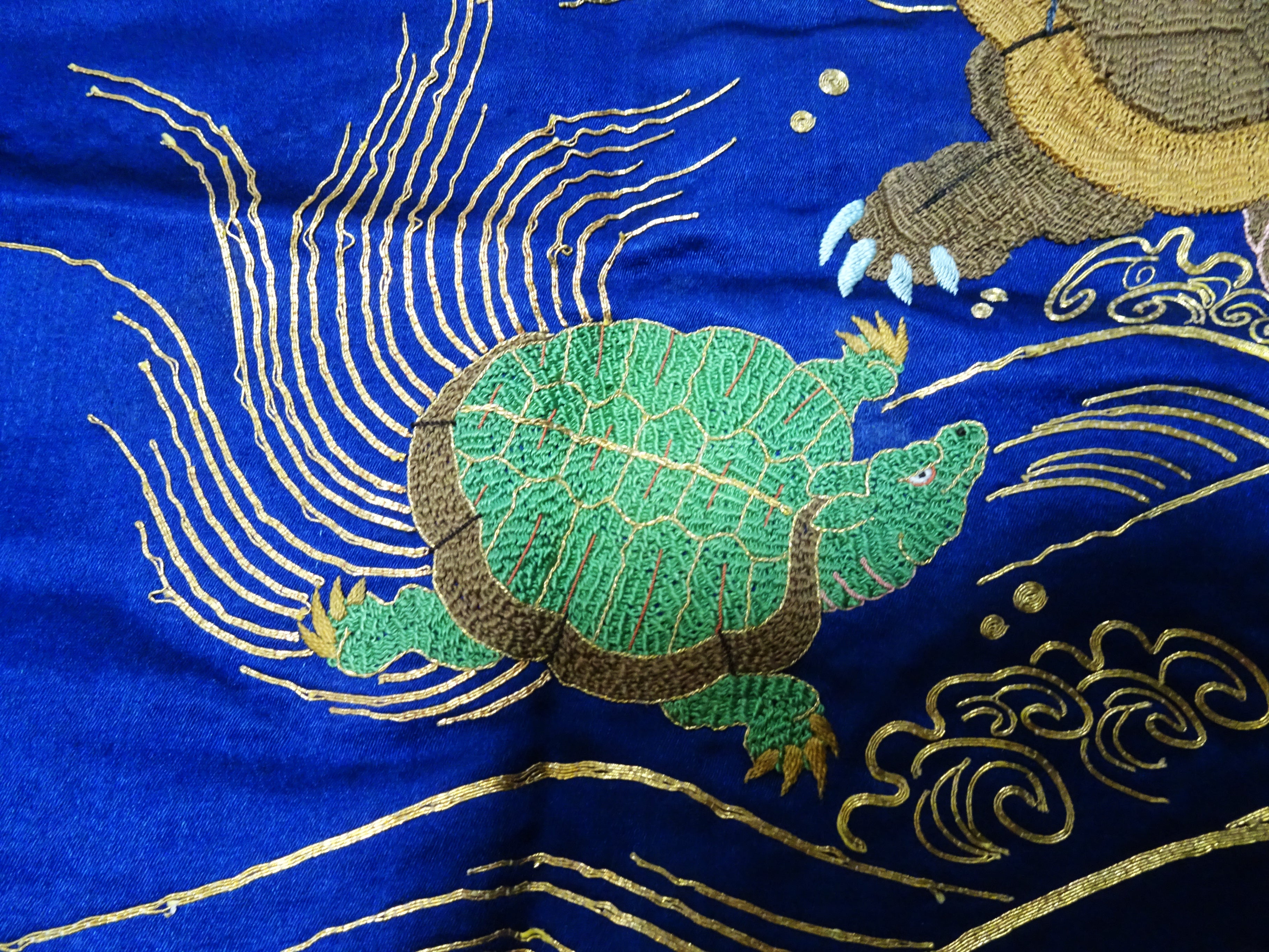 Japanese Antique high quality Super Rare Fukusa  Embroidery 7677