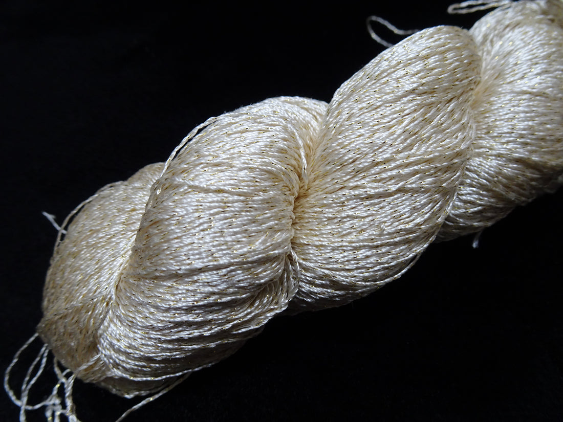 Japanese Vintage High Class Rare Silk Thread Mixture of Gold embroidery 17882