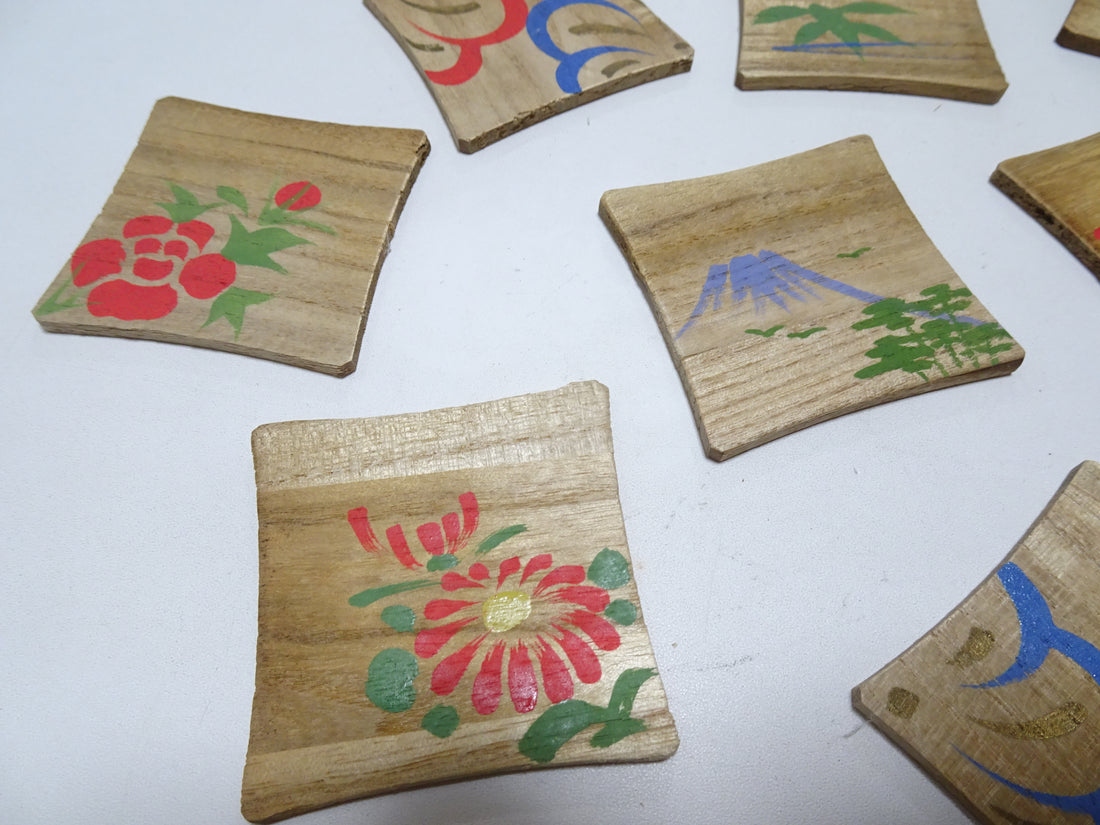 Vintage Japanese Wooden Thread Spools 10sets 17436