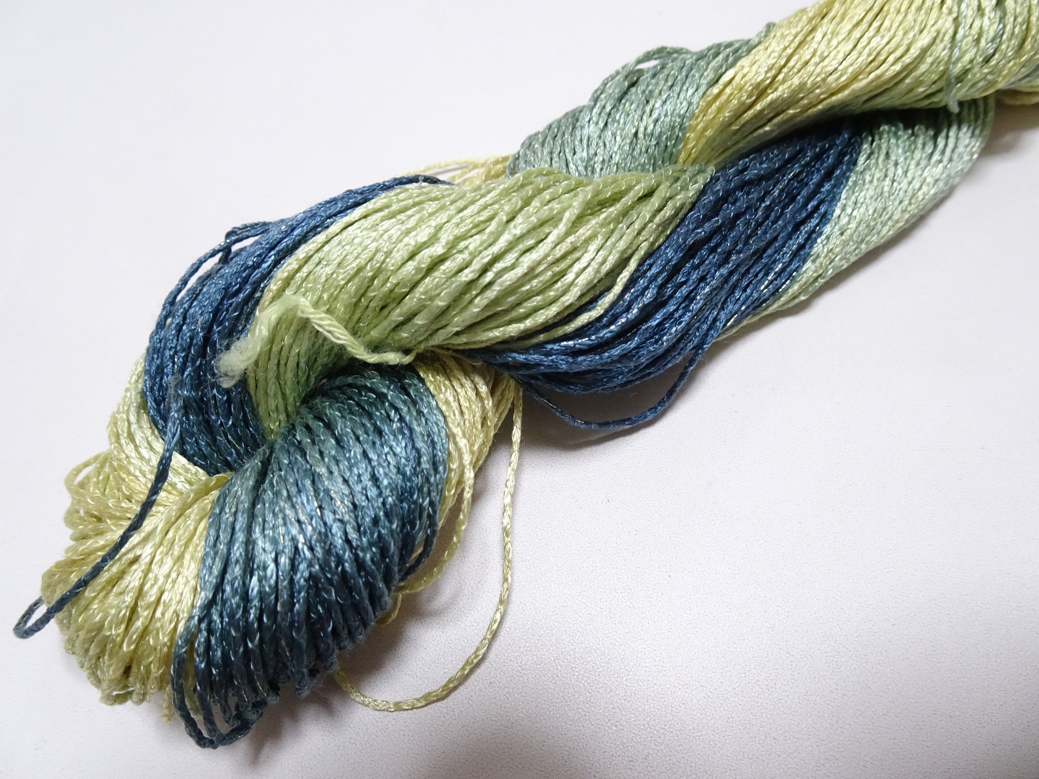 Japanese Tanaka Gen Silk – One-of-a-Kind Hand-Dyed Artistic Silk Thread, Rare Japanese Artisan Yarn, Limited Stock 16459
