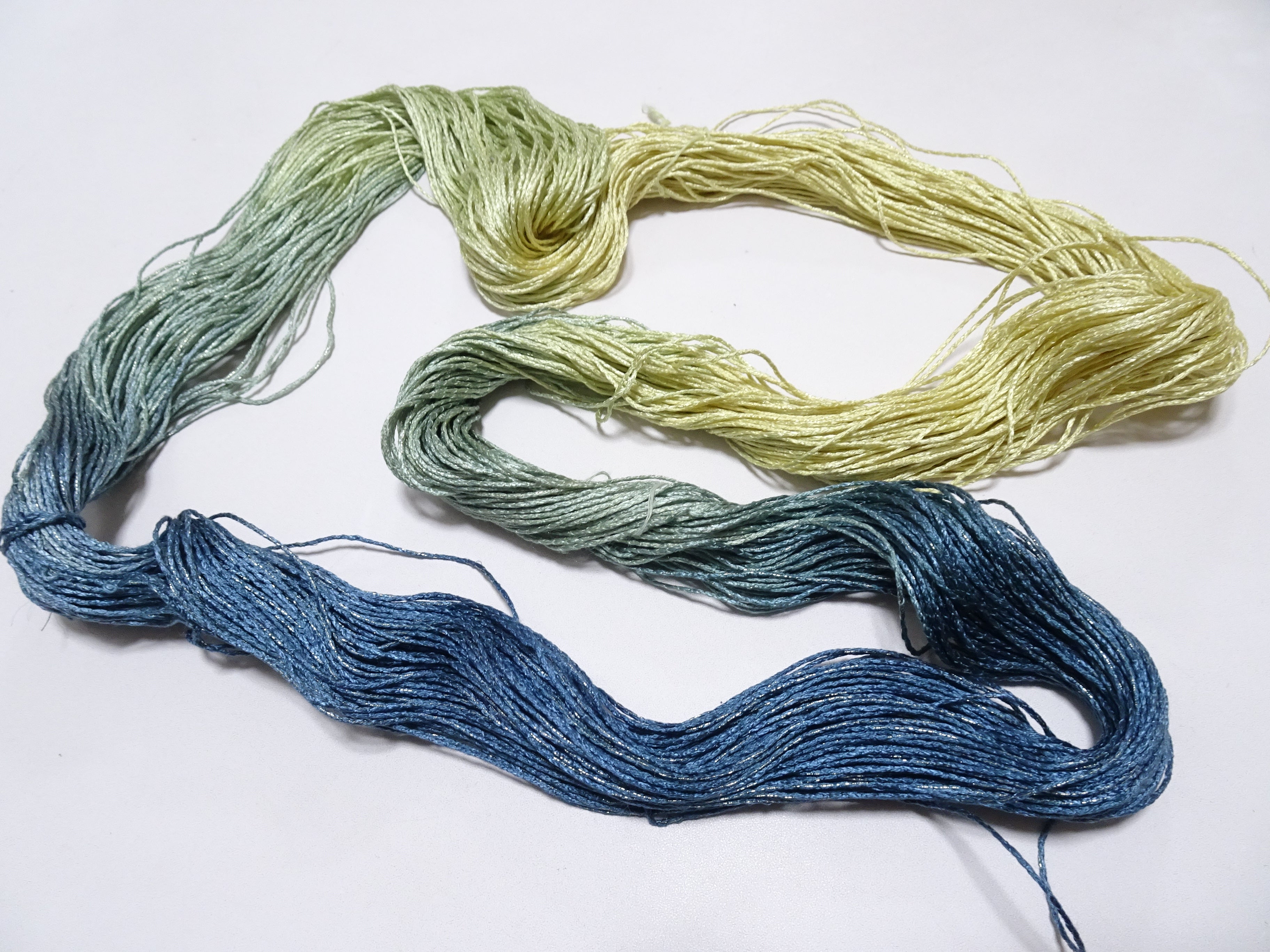 Japanese Tanaka Gen Silk – One-of-a-Kind Hand-Dyed Artistic Silk Thread, Rare Japanese Artisan Yarn, Limited Stock 16459