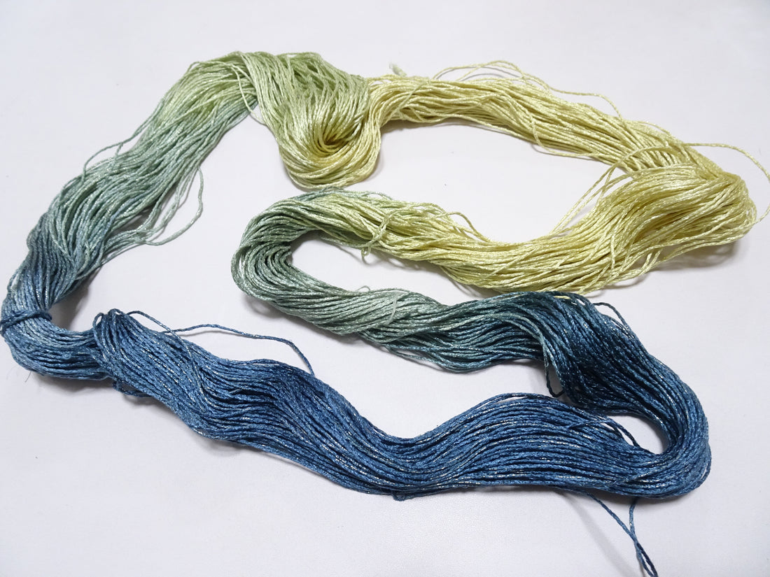 Japanese Tanaka Gen Silk – One-of-a-Kind Hand-Dyed Artistic Silk Thread, Rare Japanese Artisan Yarn, Limited Stock 16459