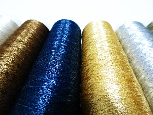 Japanese vintage metallic thread 10sets embroidey 10000M 7282 0.09mm