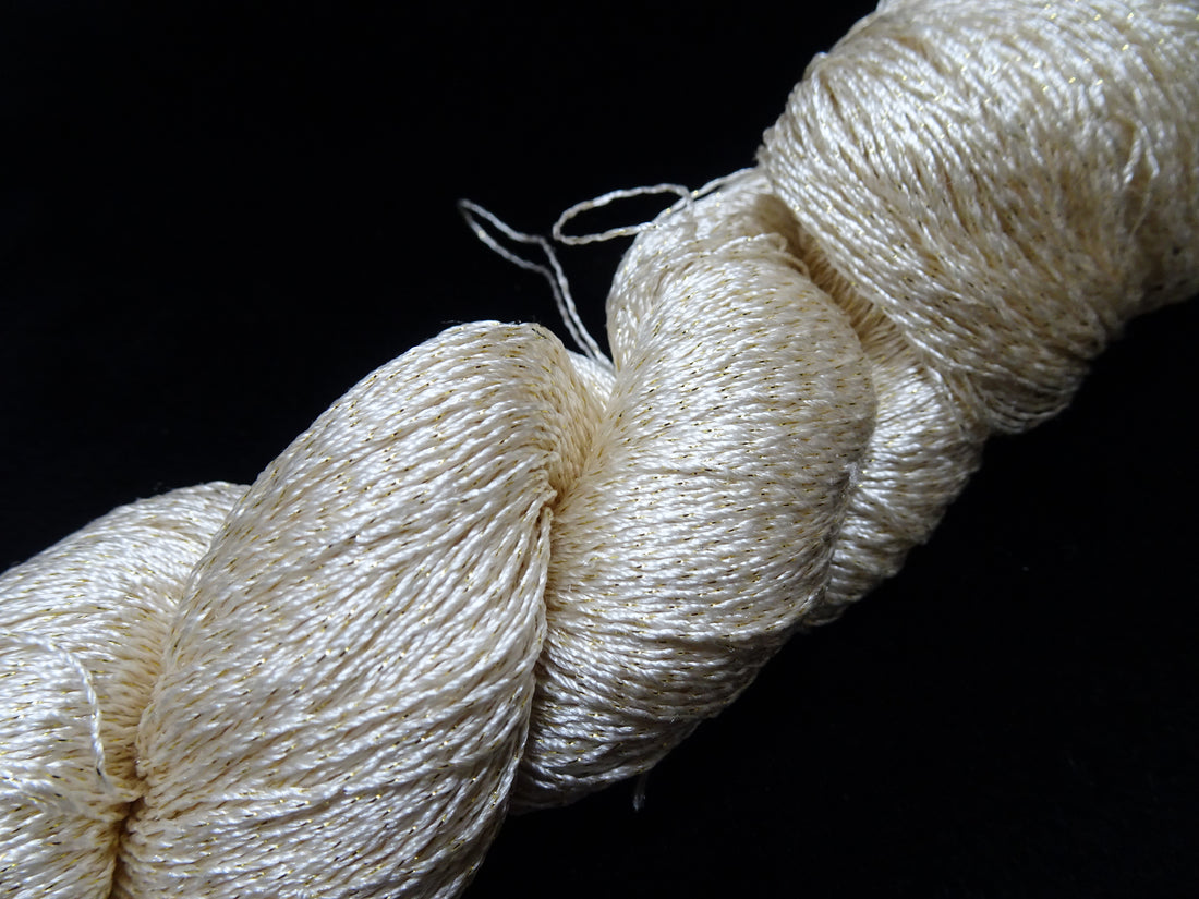 Japanese Vintage High Class Rare Silk Thread Mixture of Gold embroidery 17882