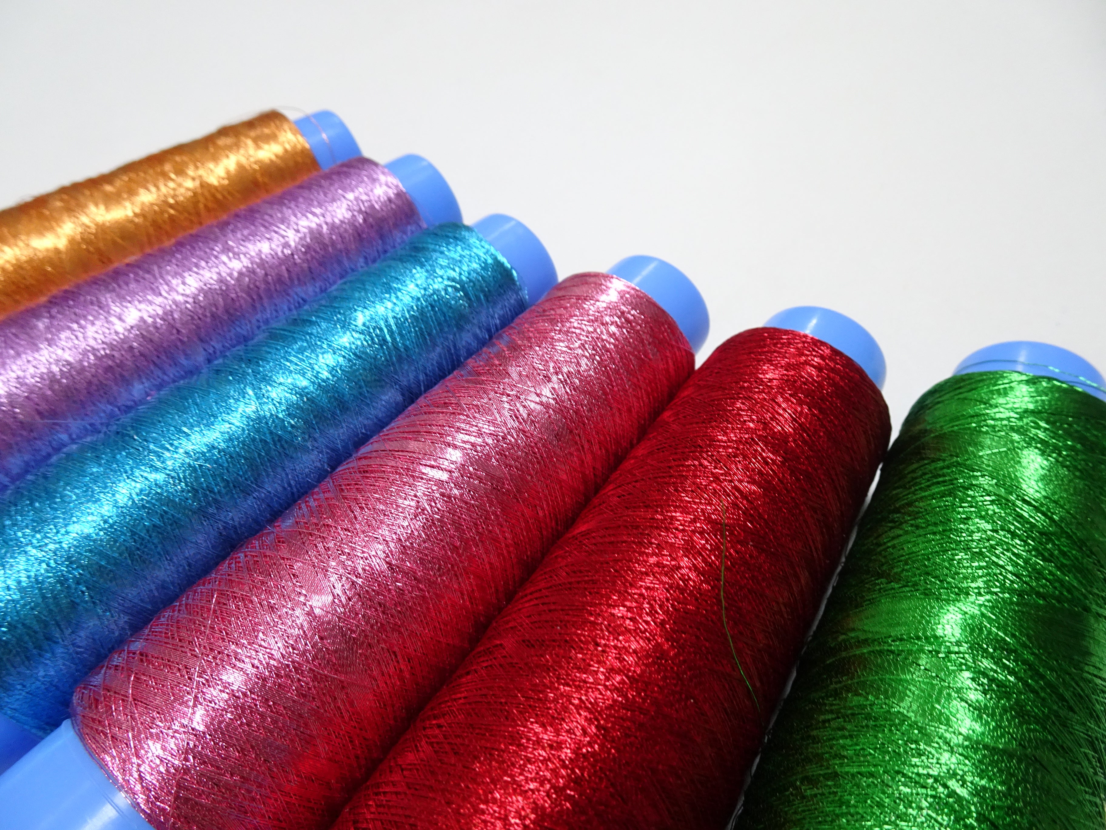 Japanese vintage rare Superb pure silver leaf thread color 6sets 3000M ...