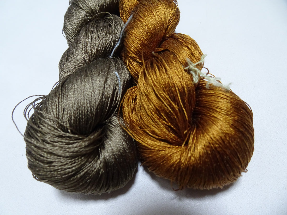 Japanese Vintage Twisted Silk Thread 2sets Embroidery 16938