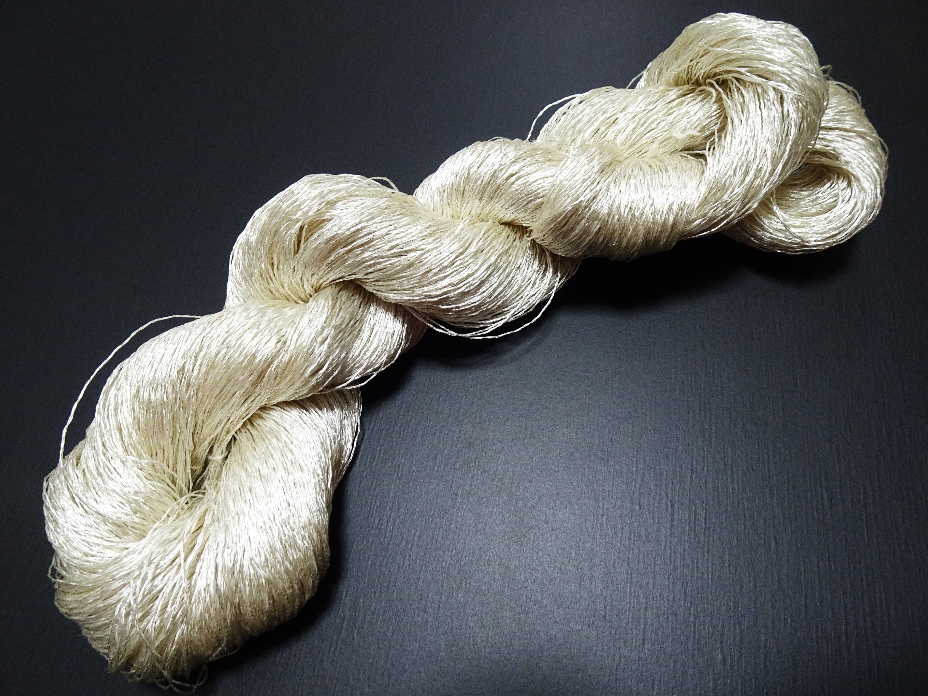 Japanese Vintage High Class Rare Silk Thread Mixture of Silver embroidery 17681