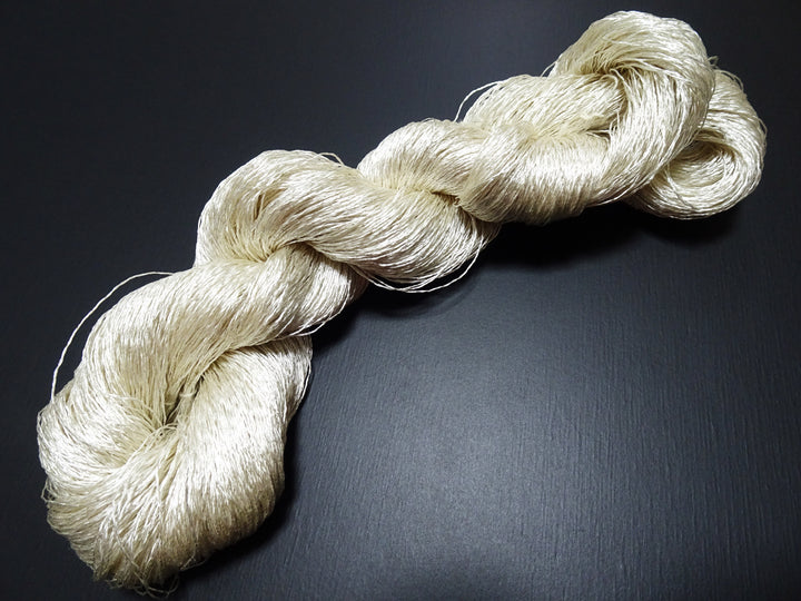 Japanese Vintage High Class Rare Silk Thread Mixture of Silver embroidery 17681