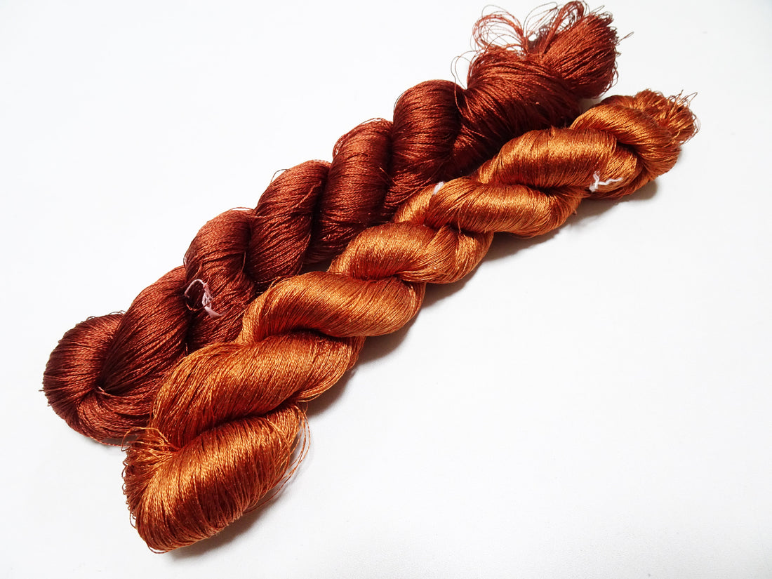 Japanese Vintage Twisted Silk Thread 2sets Embroidery 16939