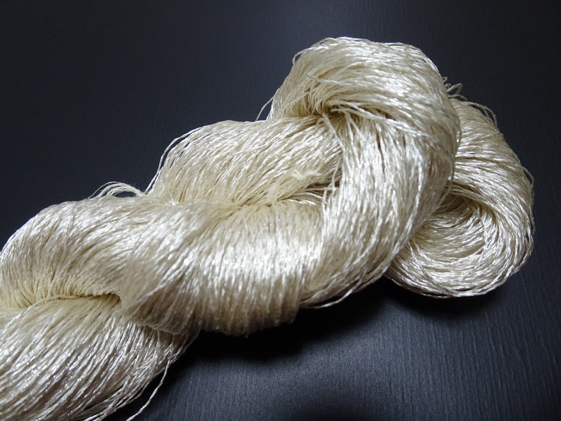 Japanese Vintage High Class Rare Silk Thread Mixture of Silver embroidery 17681