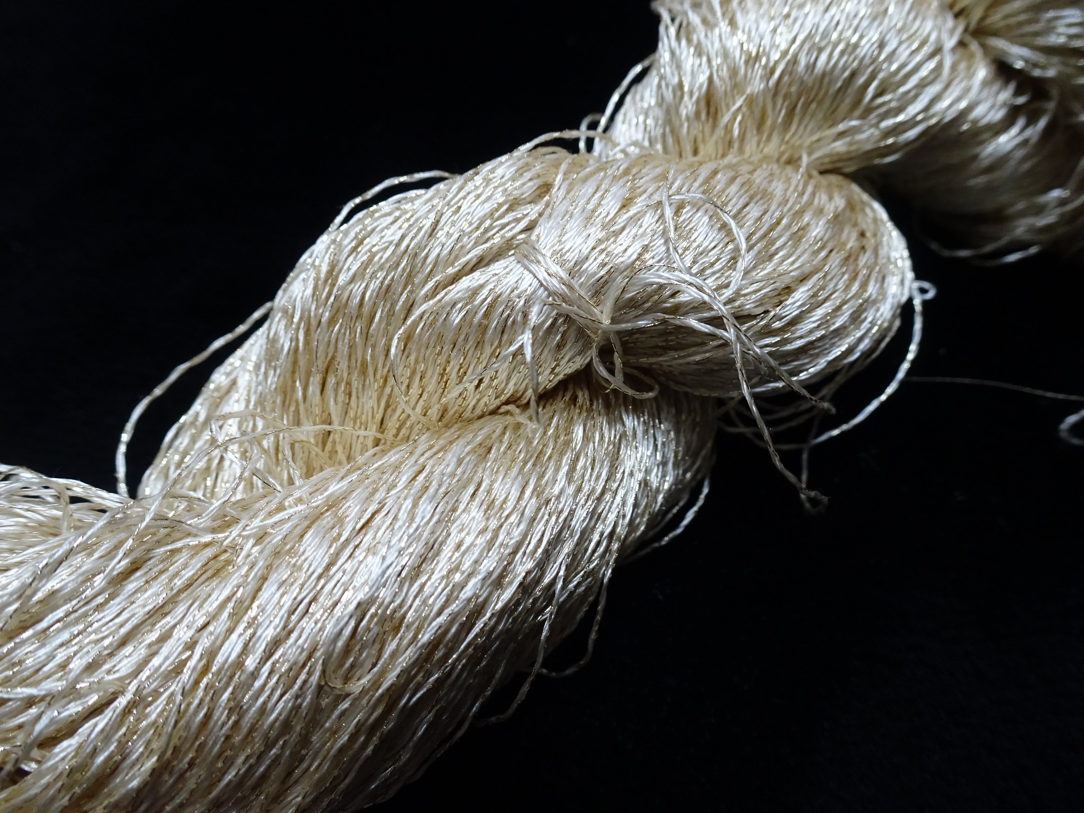 Japanese Vintage High Class Rare Silk Thread Mixture of Gold embroidery 17883
