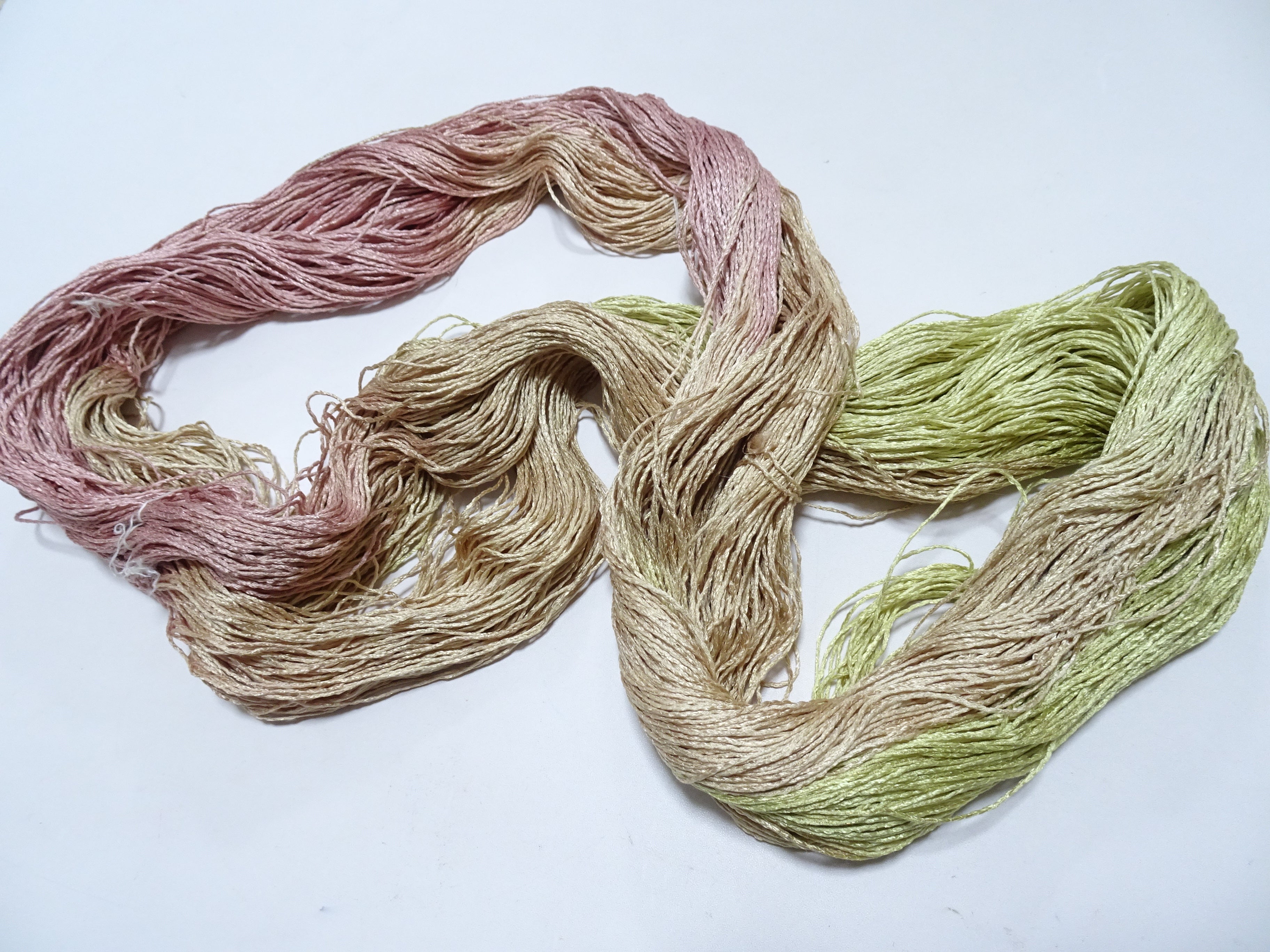 Japanese Tanaka Gen Silk – One-of-a-Kind Hand-Dyed Artistic Silk Thread, Rare Japanese Artisan Yarn, Limited Stock 16493