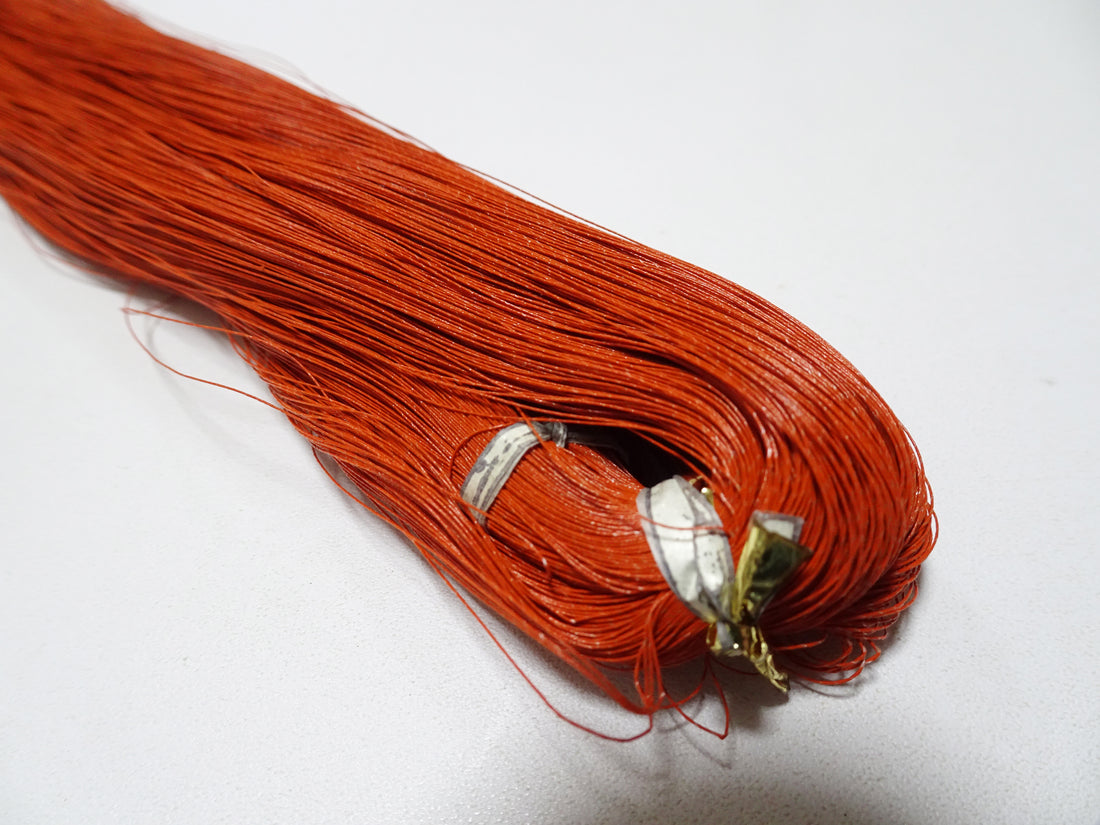 Japanese vintage super high class hon urushi (japanese lacquer) thread 6  1000M  0.16mm