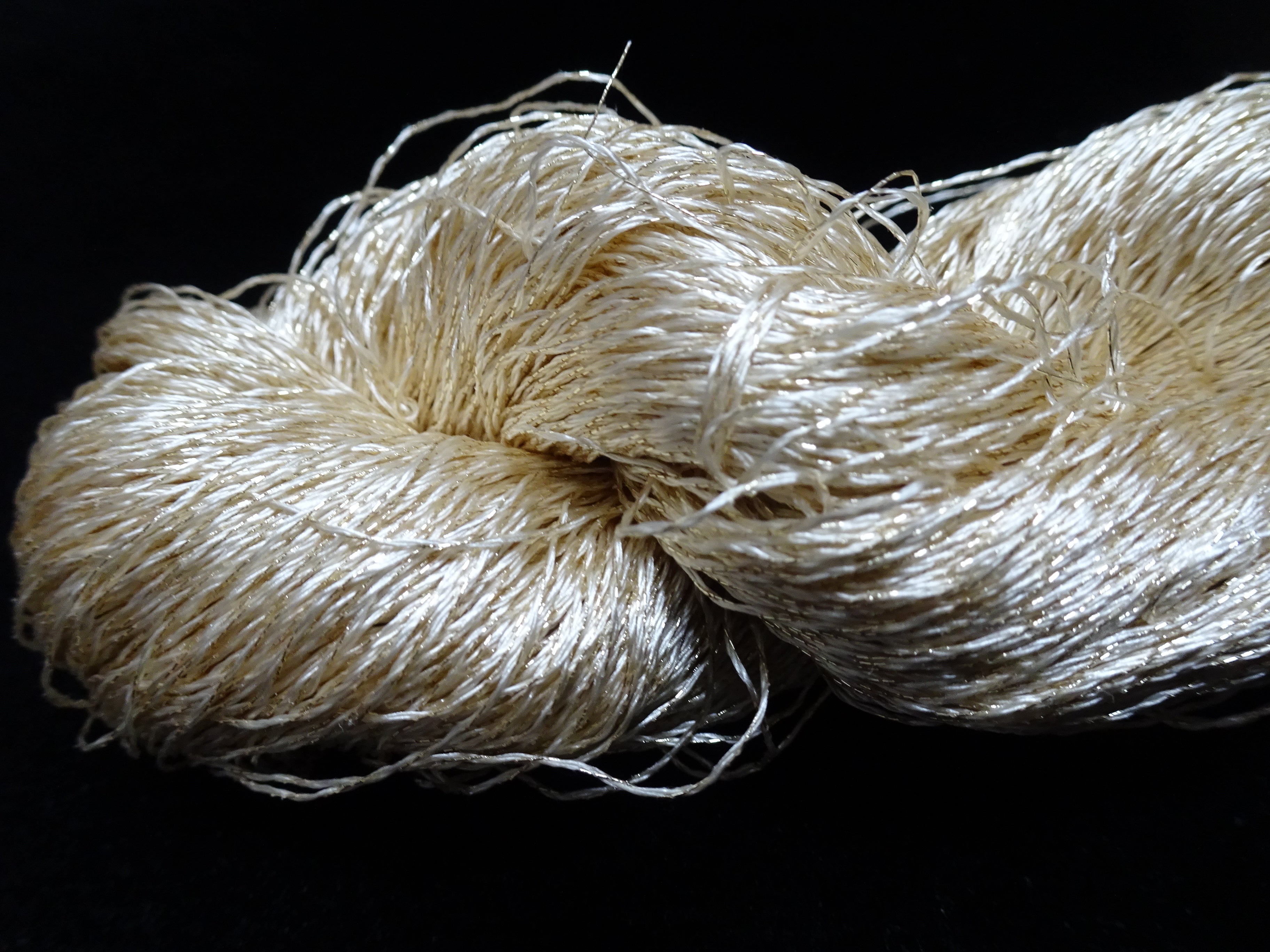 Japanese Vintage High Class Rare Silk Thread Mixture of Gold embroidery 17883