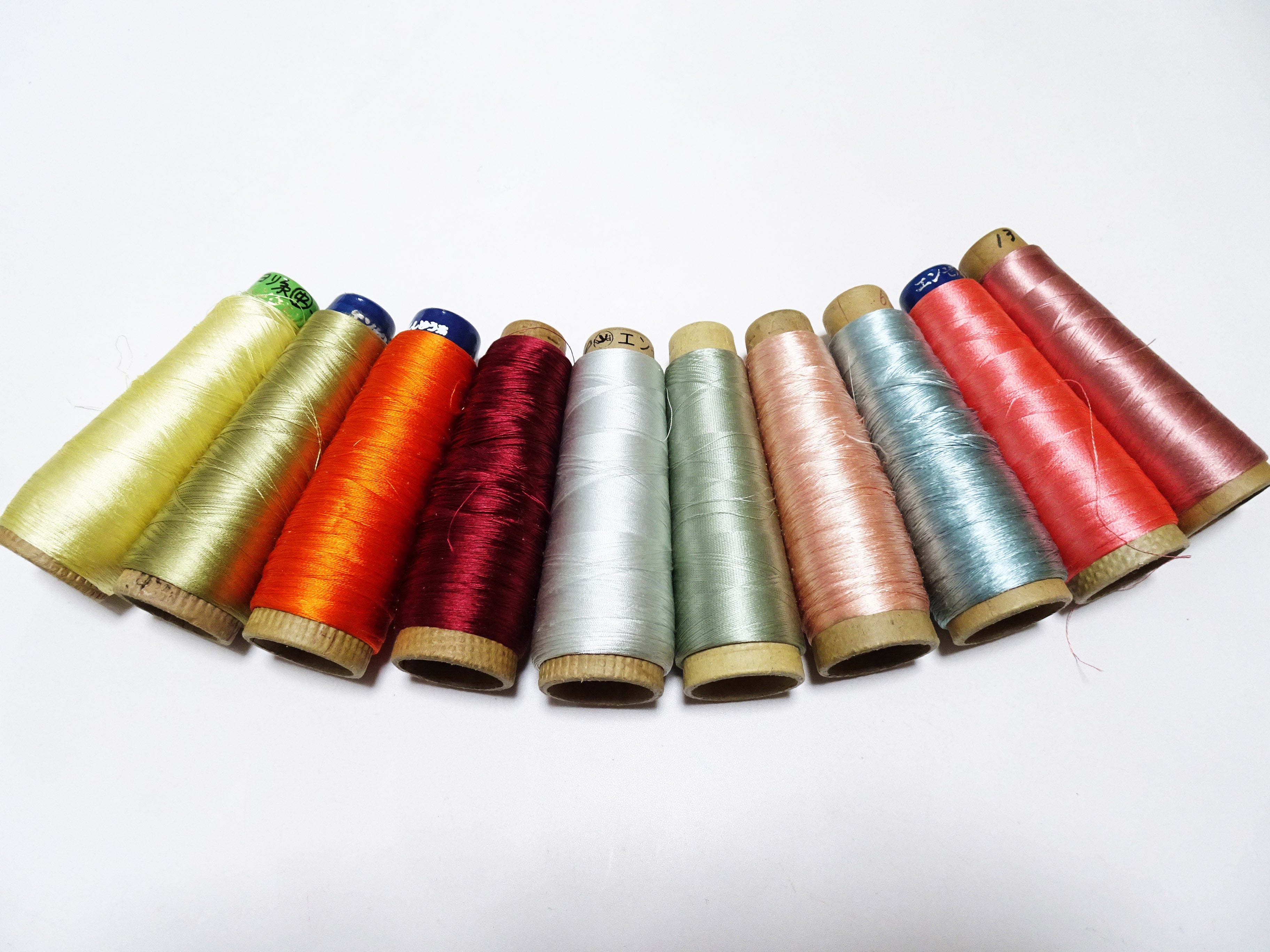 Special Price!! Japanese vintage silk thread 10sets embroidery Over 6,000 meters  16352