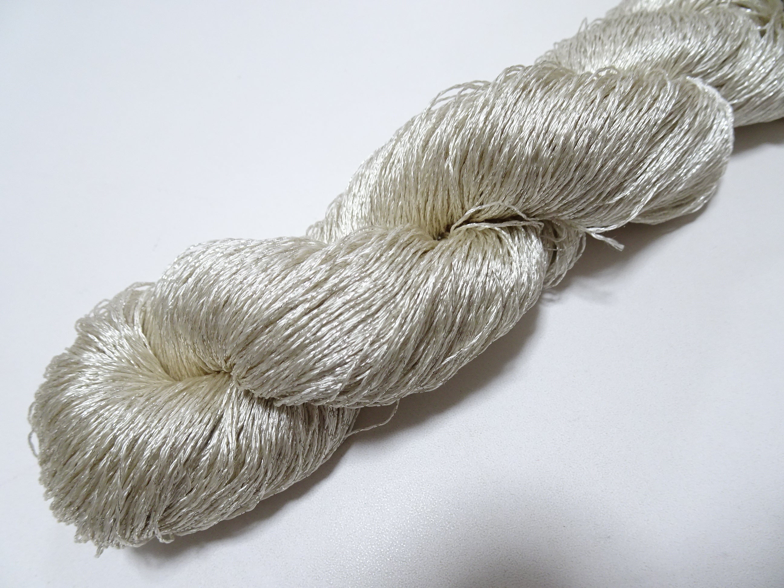 Japanese vintage high class rare silk thread Mixture of Silver embroidery 9502