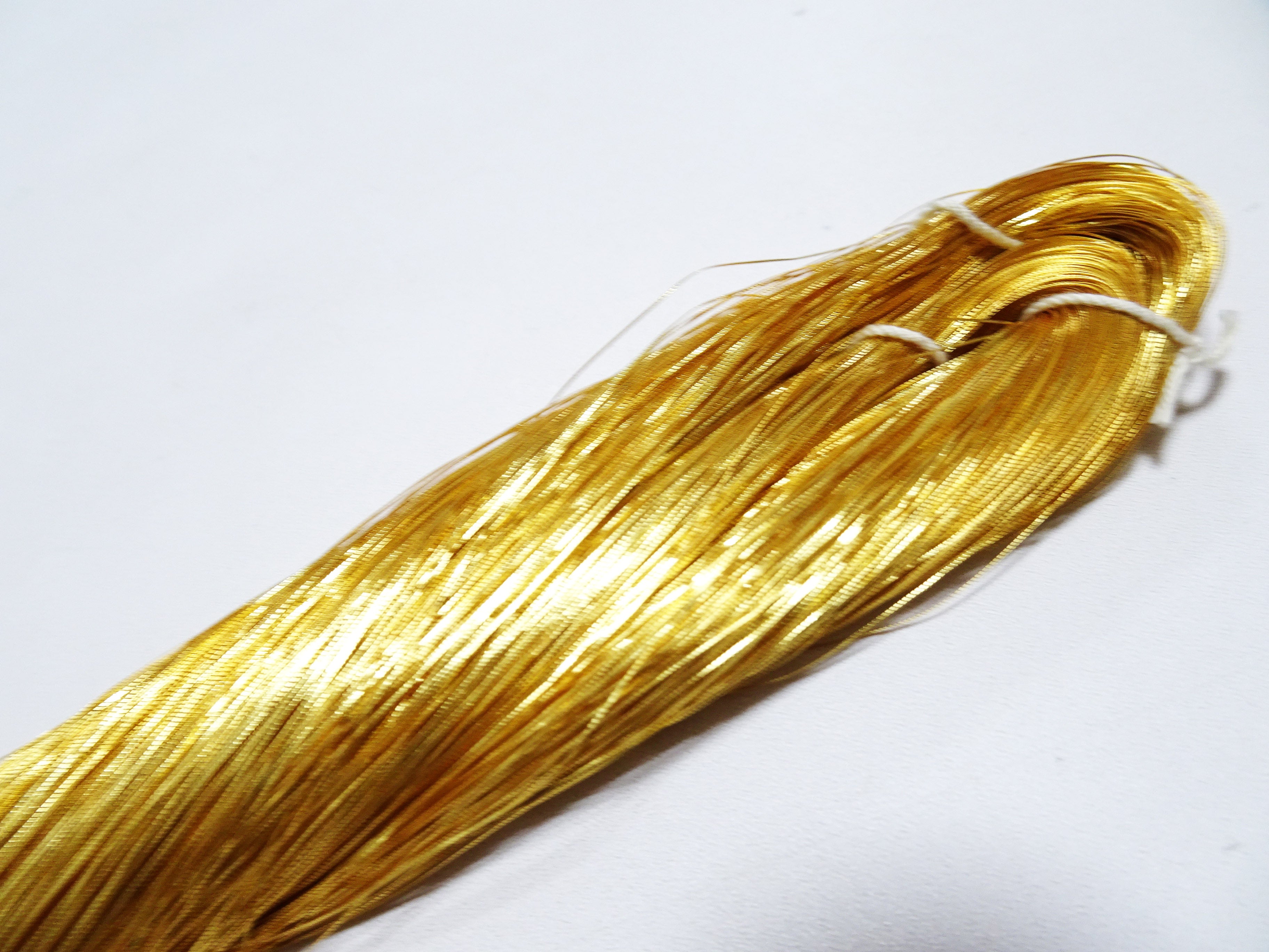 Special Price!! Japanese Rare Vintage High Class Gold Leaf Thread "Gokukou" Embroidery  1000M  0.16mm  17702