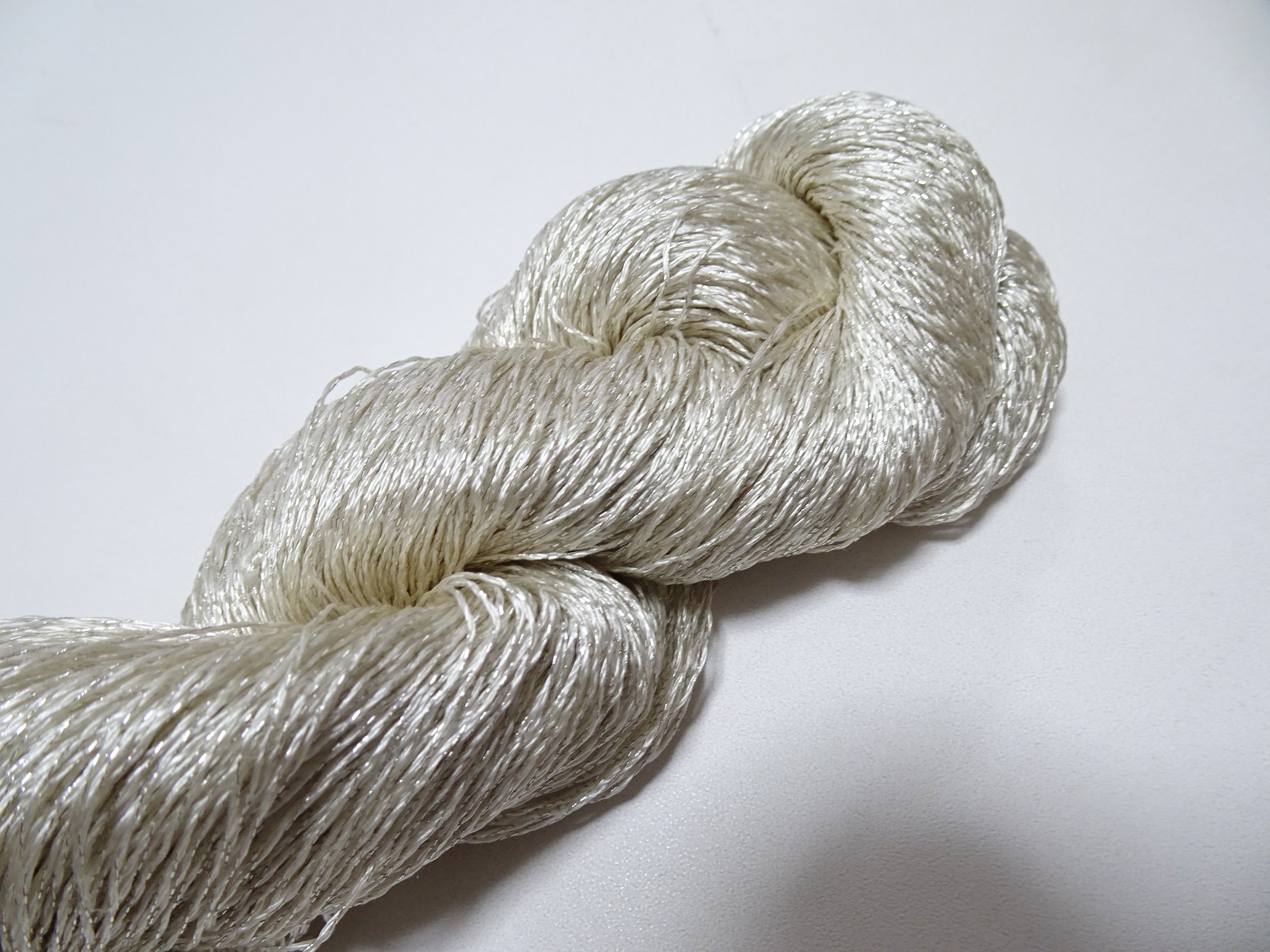 Japanese vintage high class rare silk thread Mixture of Silver embroidery 9502