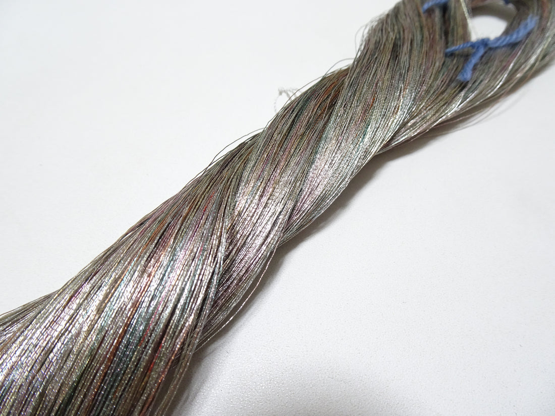 Japanese vintage high class aluminum leaf thread raten 4 embroidery 1000M