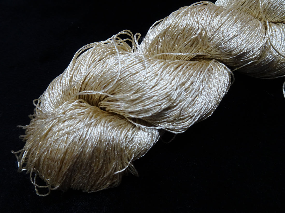 Japanese Vintage High Class Rare Silk Thread Mixture of Gold embroidery 17884