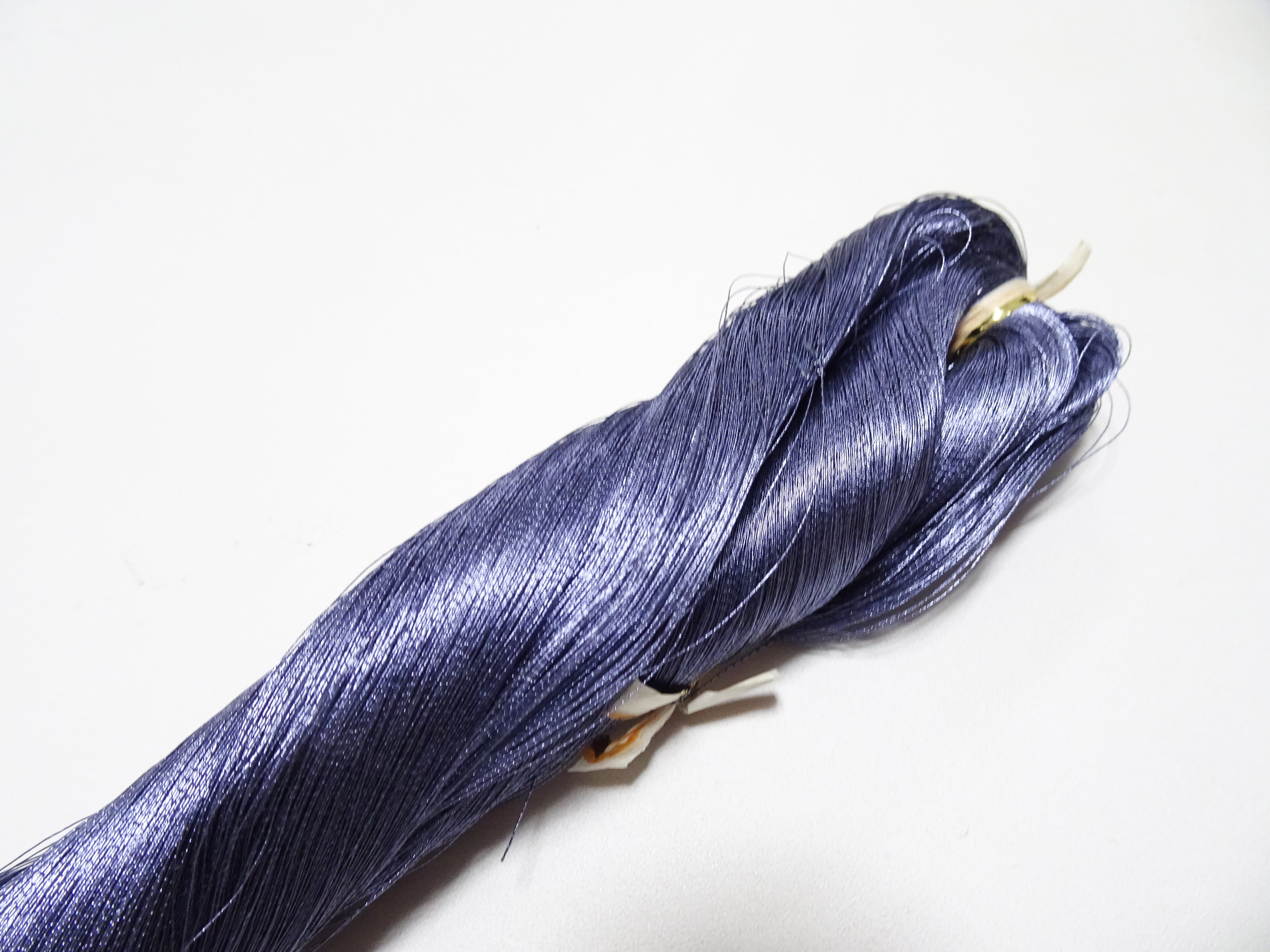 Japanese vintage rare Superb pure silver leaf thread color SA108 2000M ...