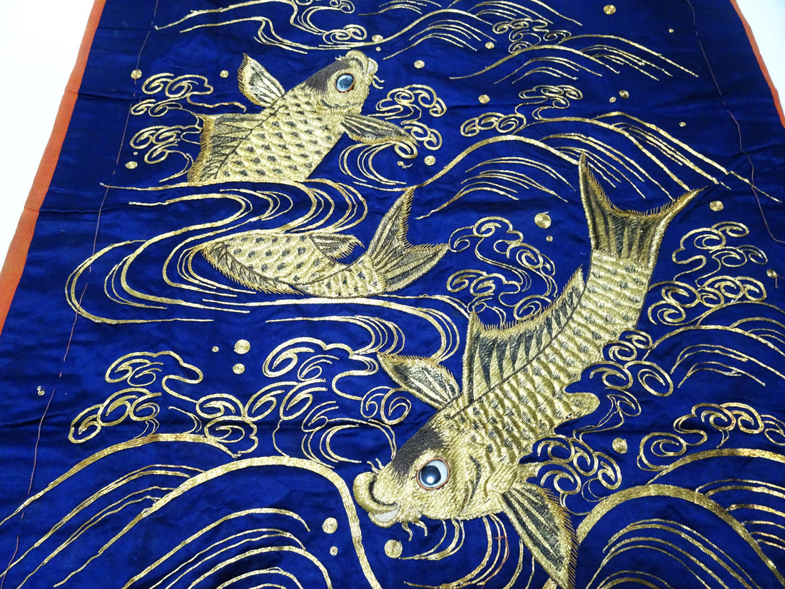Japanese Antique high quality Super Rare Fukusa  Embroidery 7678