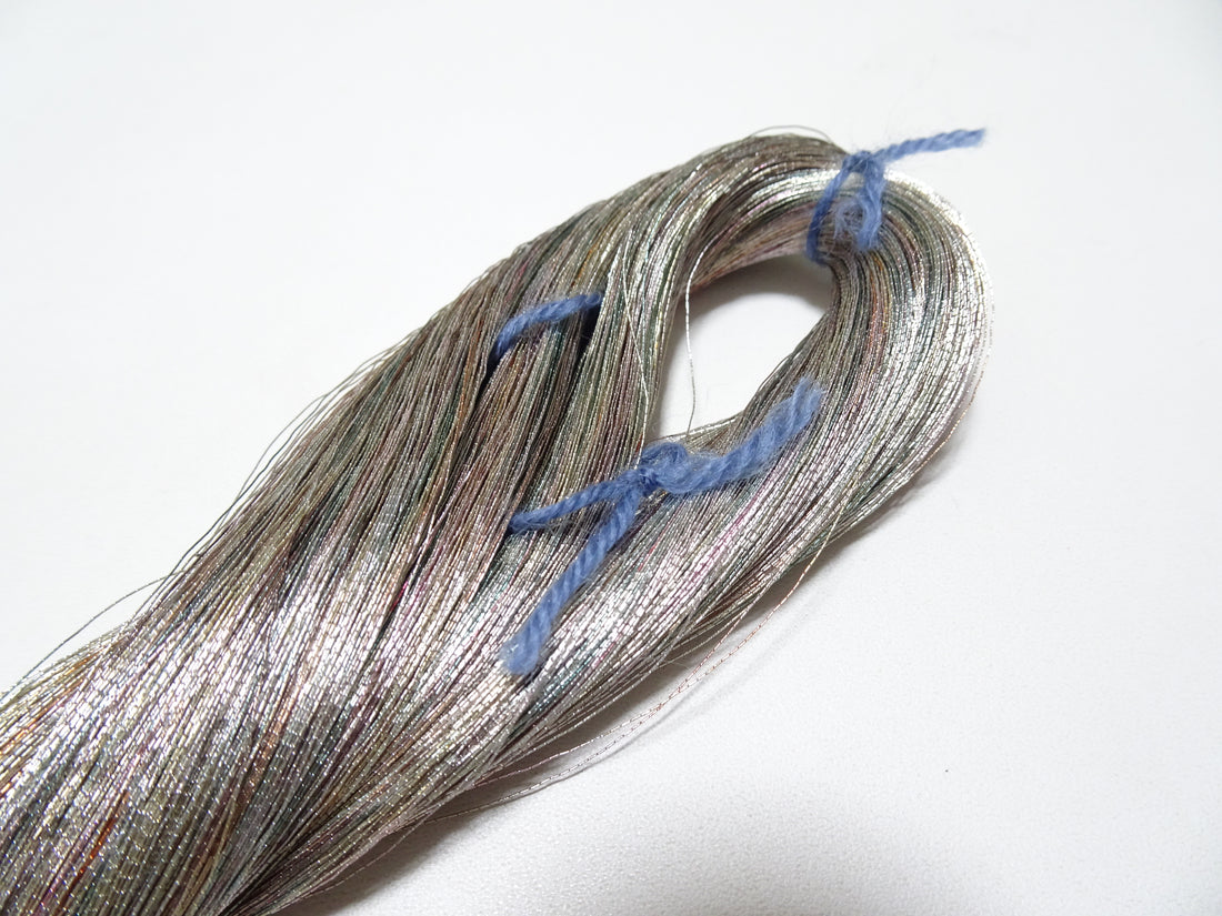 Japanese vintage high class aluminum leaf thread raten 4 embroidery 1000M