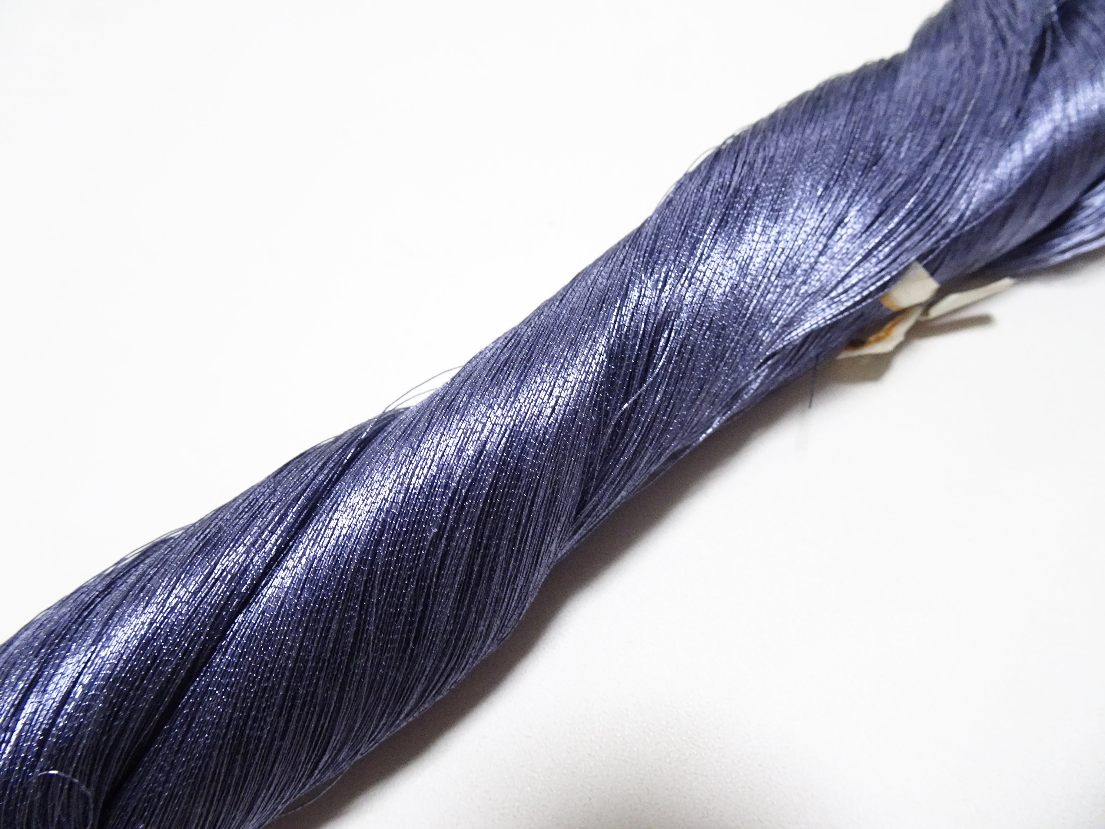 Japanese vintage rare Superb pure silver leaf thread color SA108 2000M ...