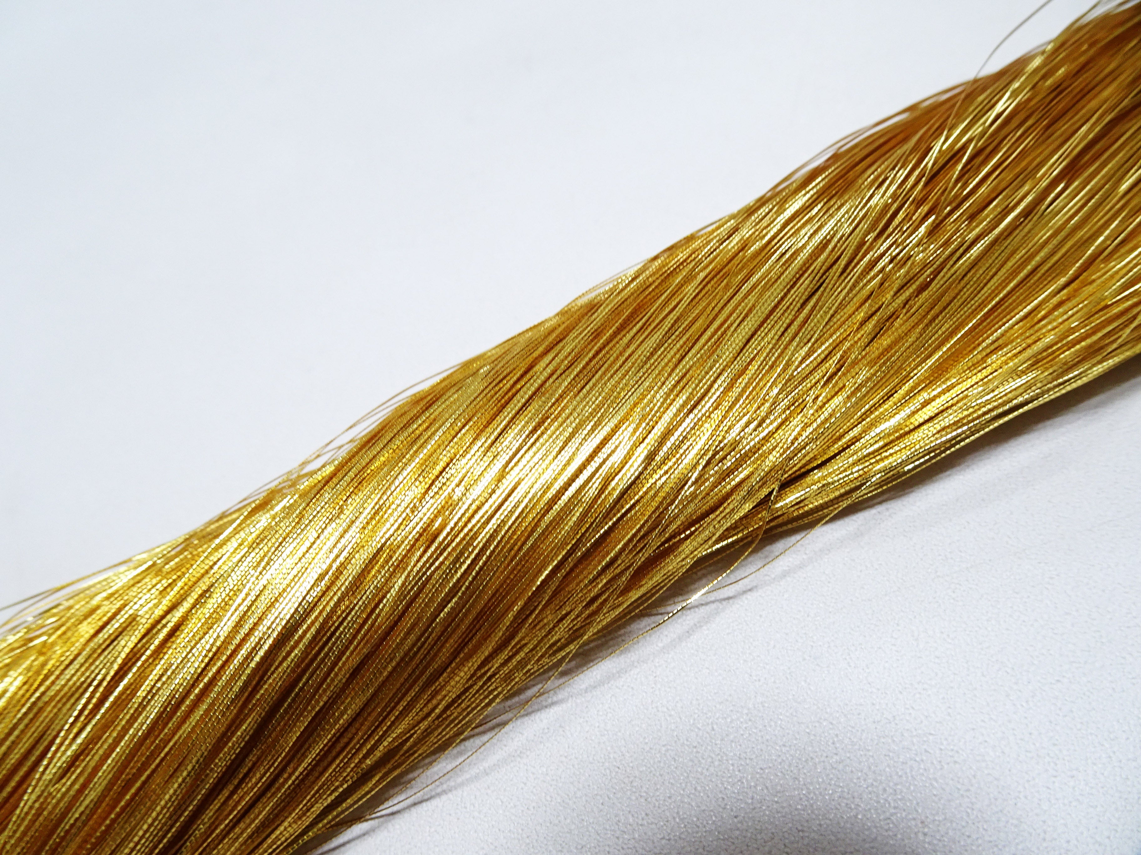 Special Price!! Japanese Rare Vintage High Class Gold Leaf Thread "Gokukou" Embroidery  1000M  0.16mm  17702