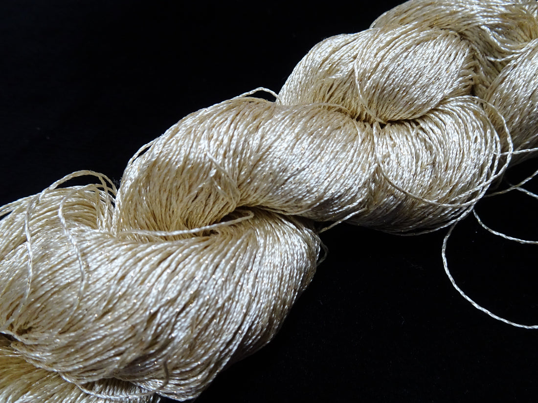 Japanese Vintage High Class Rare Silk Thread Mixture of Gold embroidery 17884