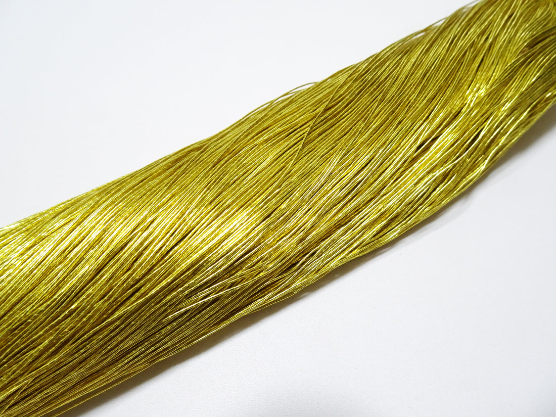 Japanese vintage high class aluminum leaf gold thread 7 embroidery 500M  0.50mm