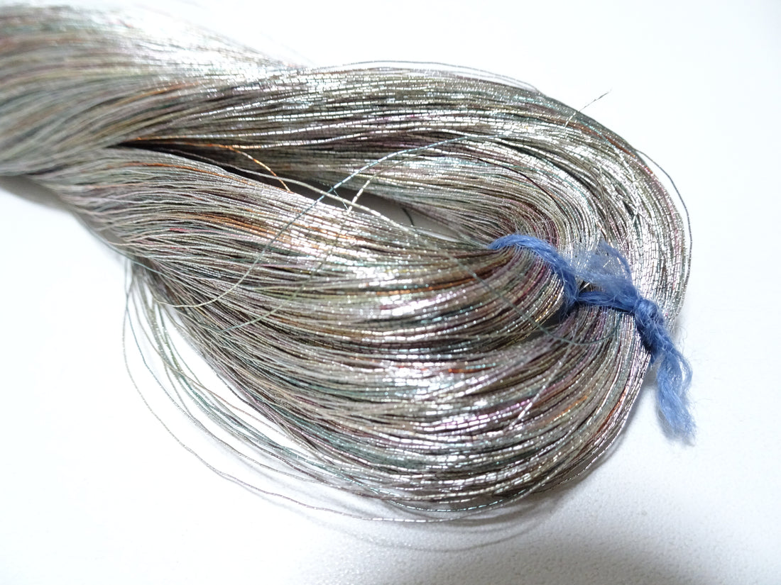 Japanese vintage high class aluminum leaf thread raten 4 embroidery 1000M