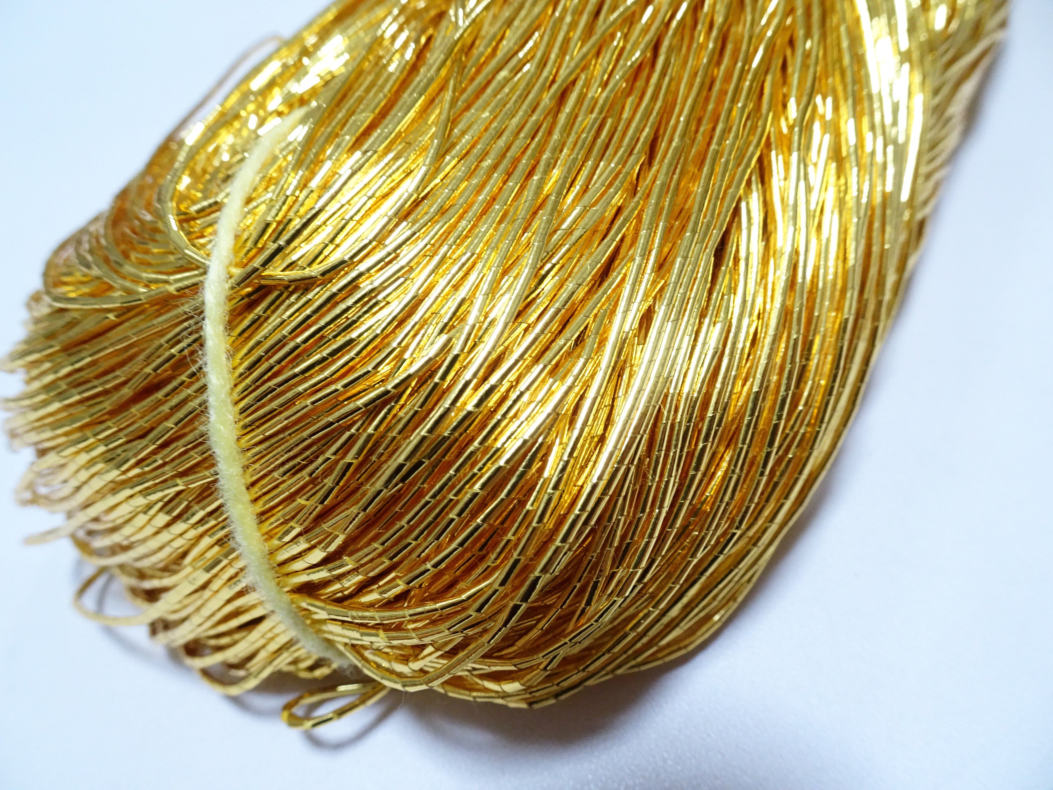 Japanese Vintage Gold Leaf Thread Kinkoma Embroidery 143  0.85mm