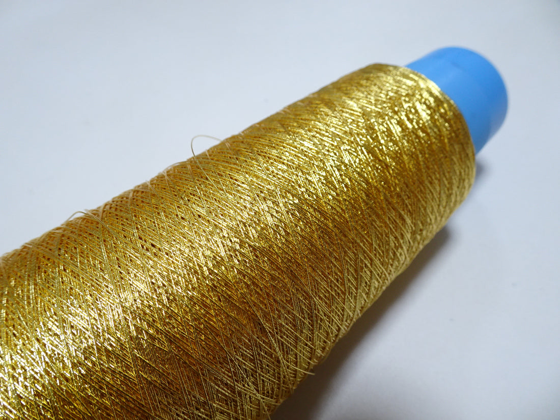 Japanese vintage Superb gold leaf thread 2.523 embroidery 1000M  0.27mm