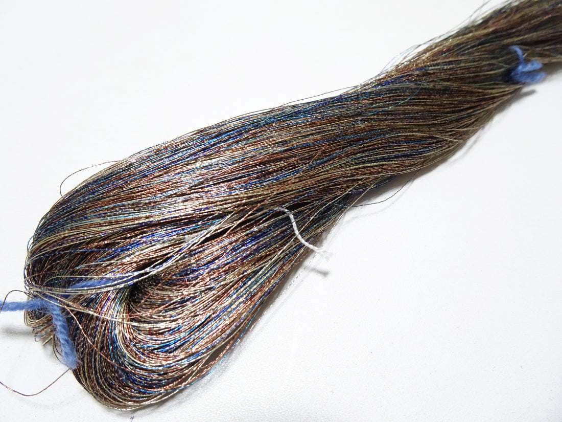Japanese vintage high class aluminum leaf thread raten 5 embroidery 1000M